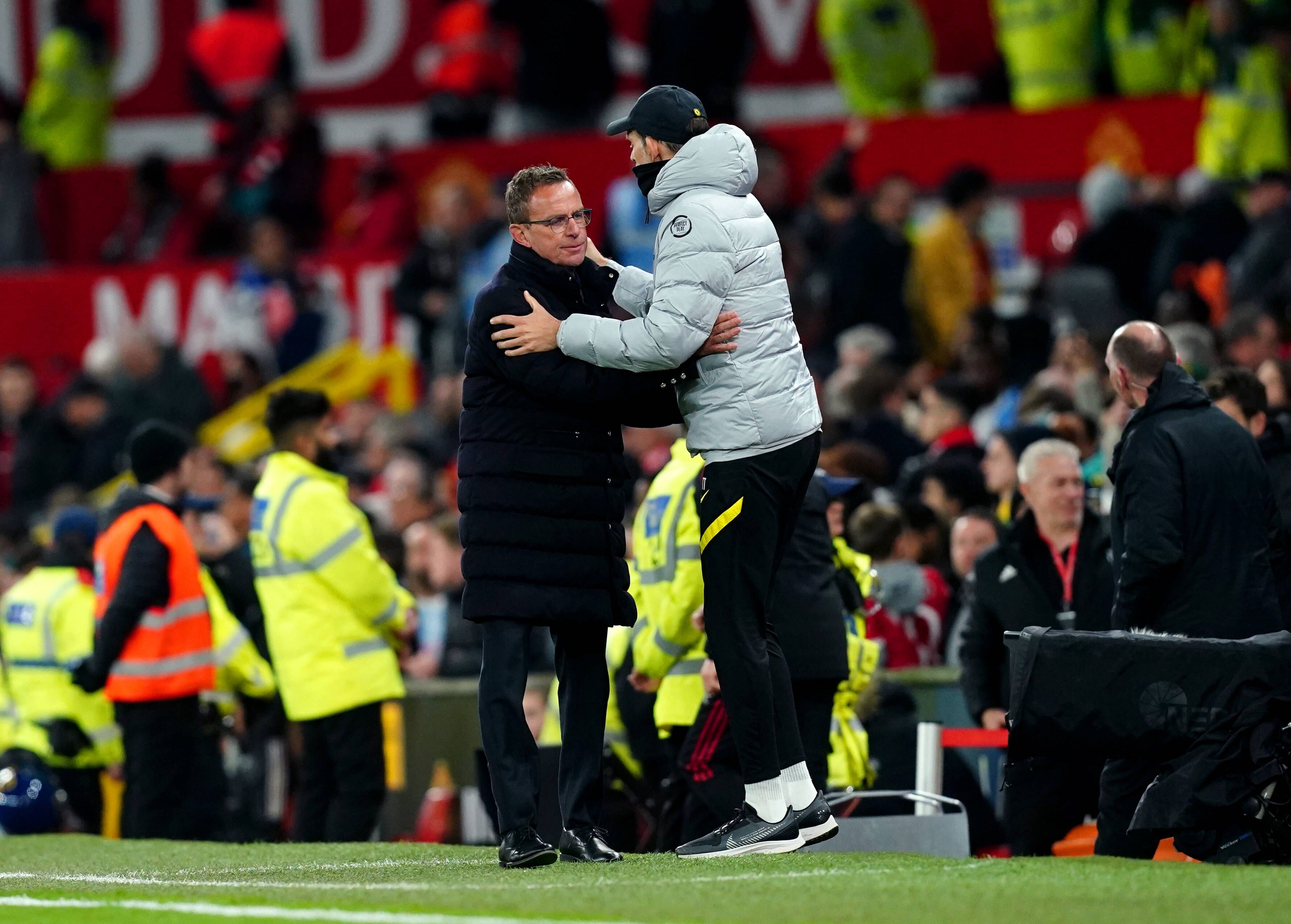 In der Premier League trafen Ralf Rangnick und Thomas Tuchel als Trainer aufeinander.