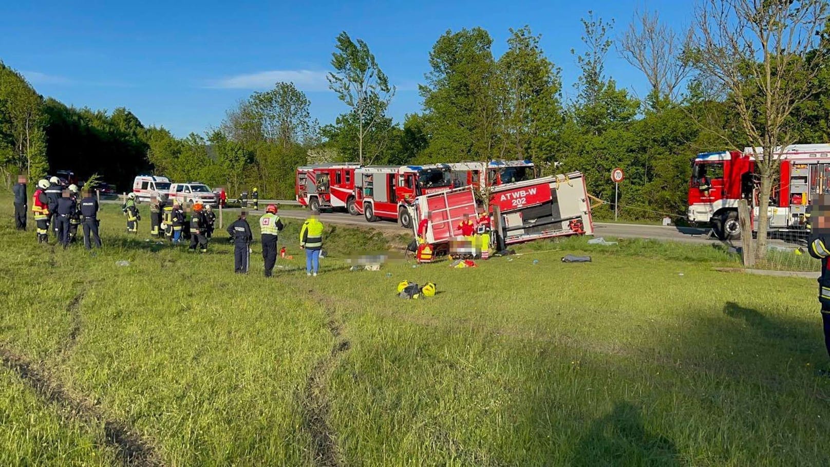 Tödlicher Unfall mit Feuerwehrfahrzeug