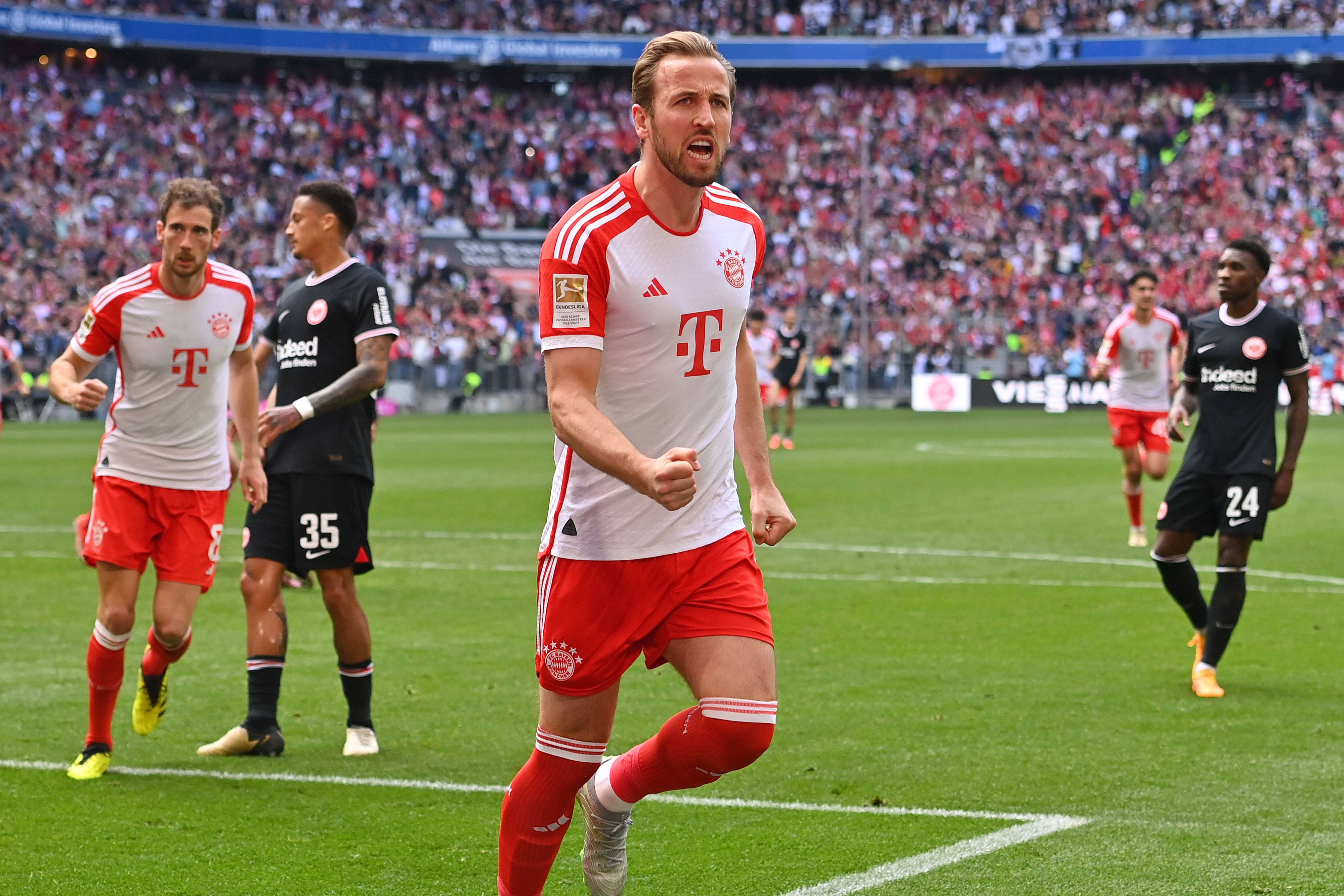 Bayern-Star Harry Kane hält bei 35 Treffern in der deutschen Bundesliga.