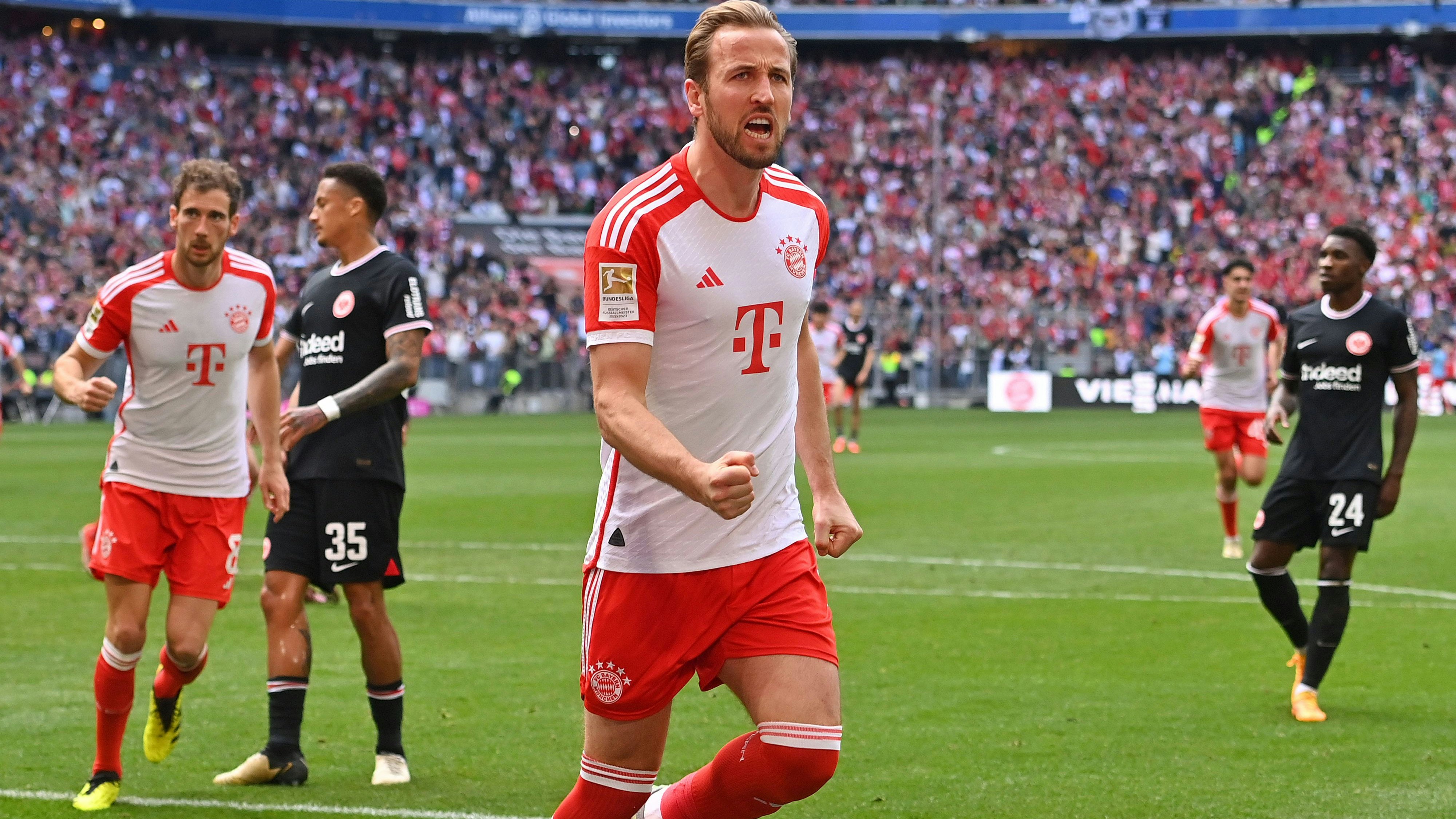 Bayern-Star Harry Kane hält bei 35 Treffern in der deutschen Bundesliga.