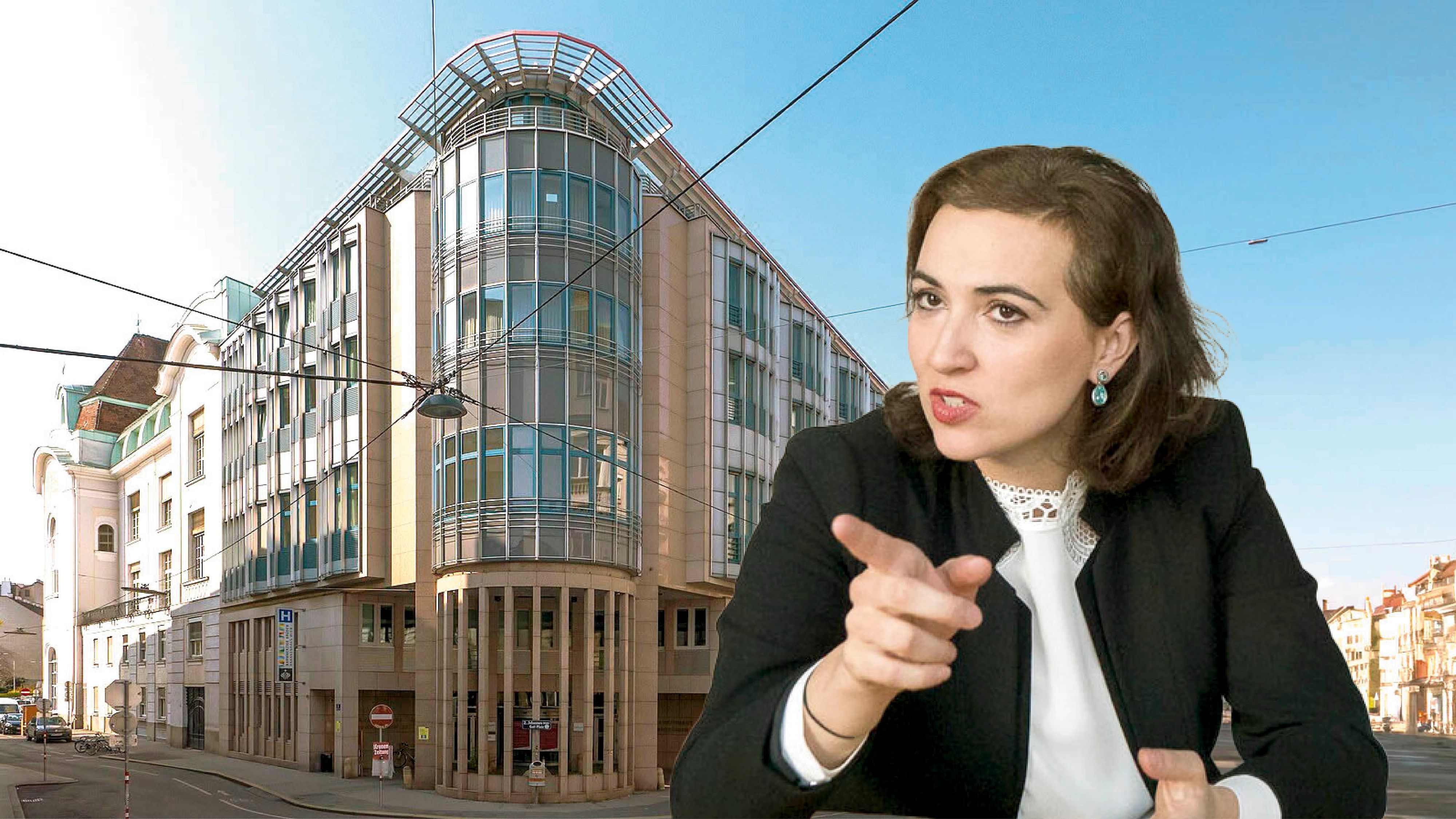 Im Krankenhaus der Barmherzigen Brüder in Wien werden Häftlinge aufgenommen; Justizministerin Alma Zadic