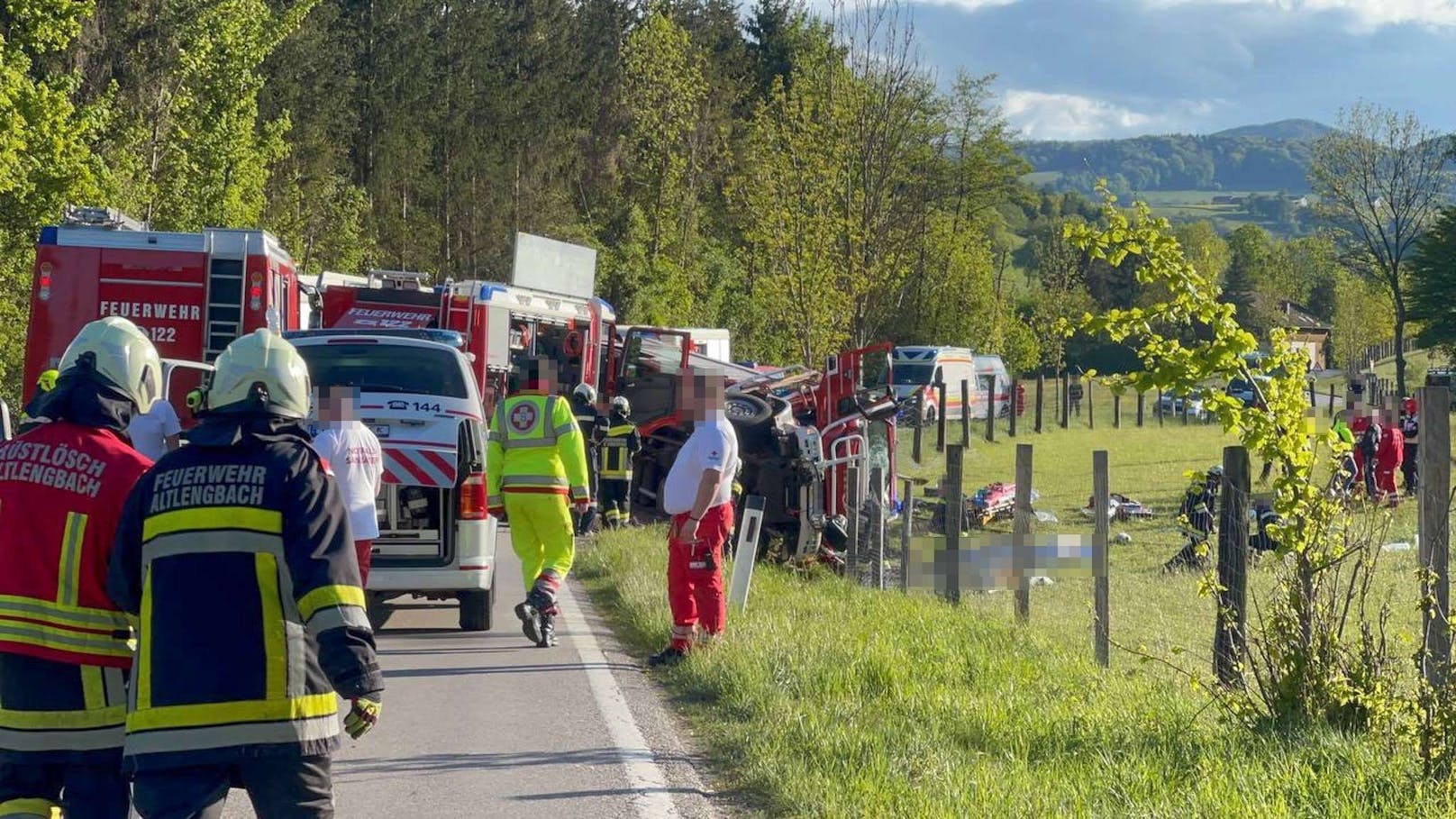 Tödlicher Unfall mit Feuerwehrfahrzeug