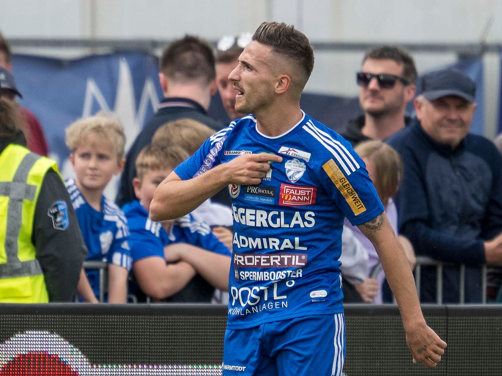 Donis Avdijaj wurde zum Mann des Spiels für Hartberg.