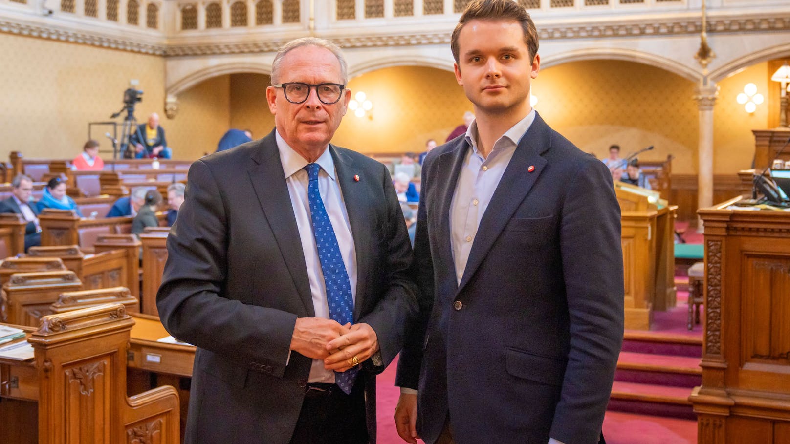 Wiens ÖVP-Chef Karl Mahrer und Wiens ÖVP-Bildungssprecher Harald Zierfuß