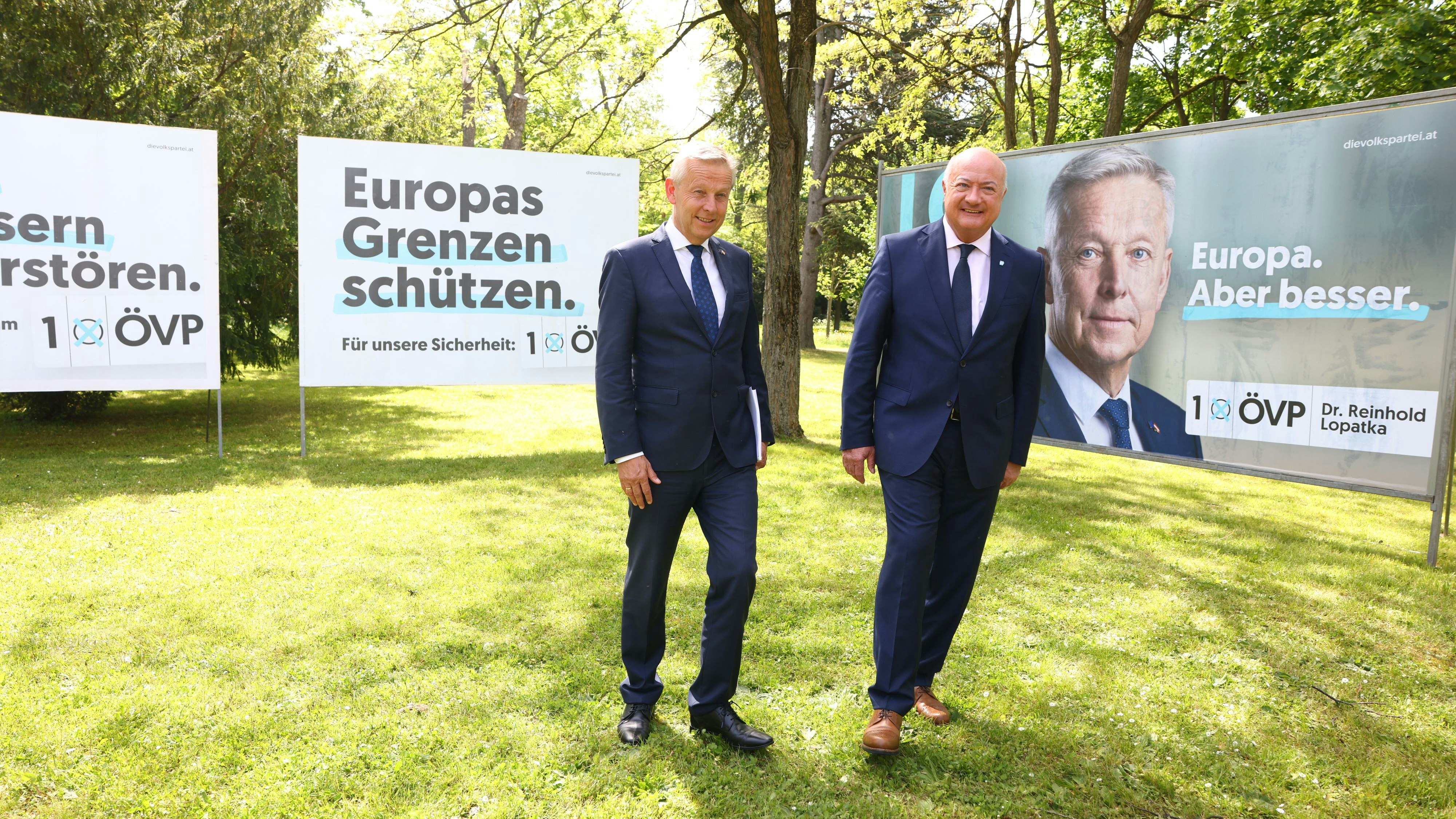 Ein Stück des Weges gemeinsam: Reinhold Lopatka, ÖVP-Generalsekretär Christian Stocker