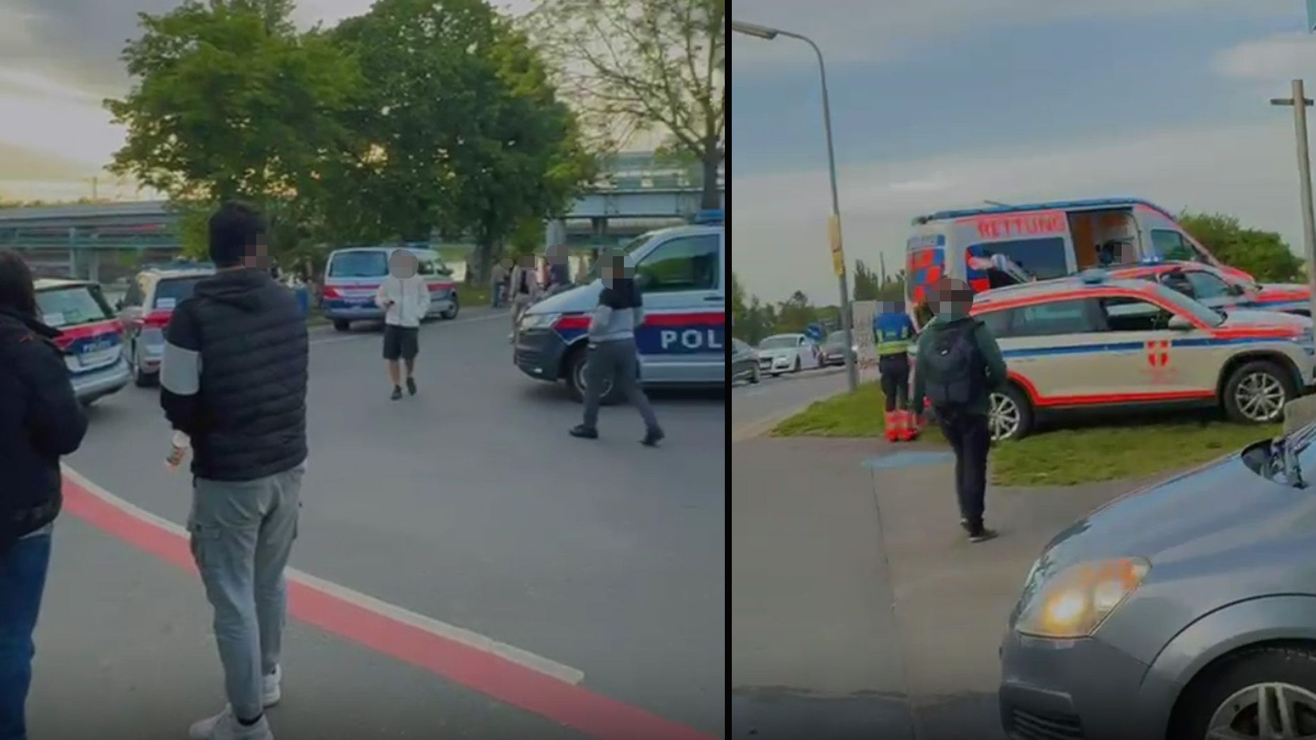 An der Neuen Donau kam es am Sonntagabend zu einem Polizei- und Rettungseinsatz.