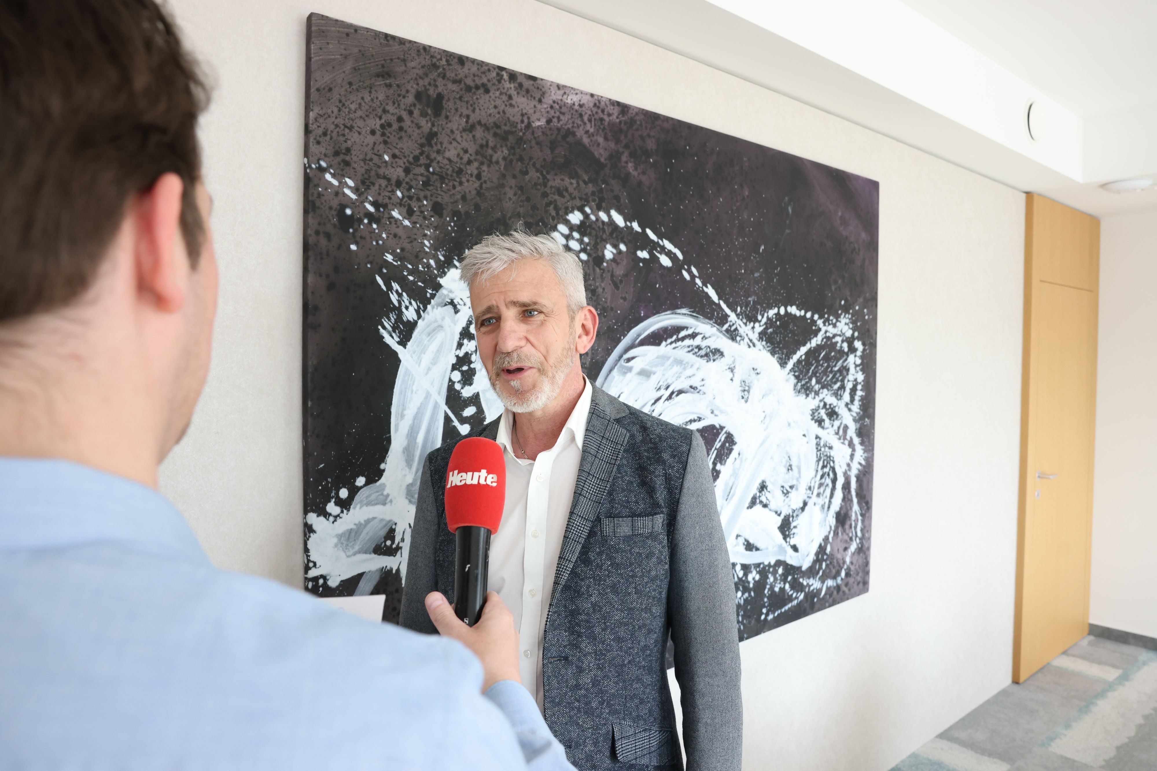 Thomas Bulant bei einem Interview in der <em>