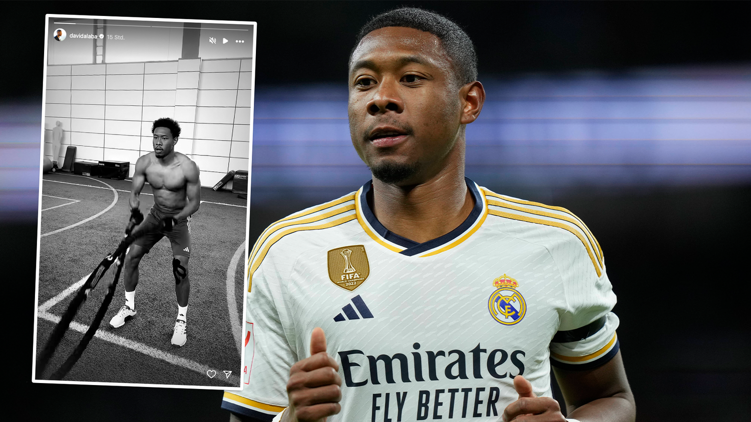 David Alaba gibt alles für sein Comeback.