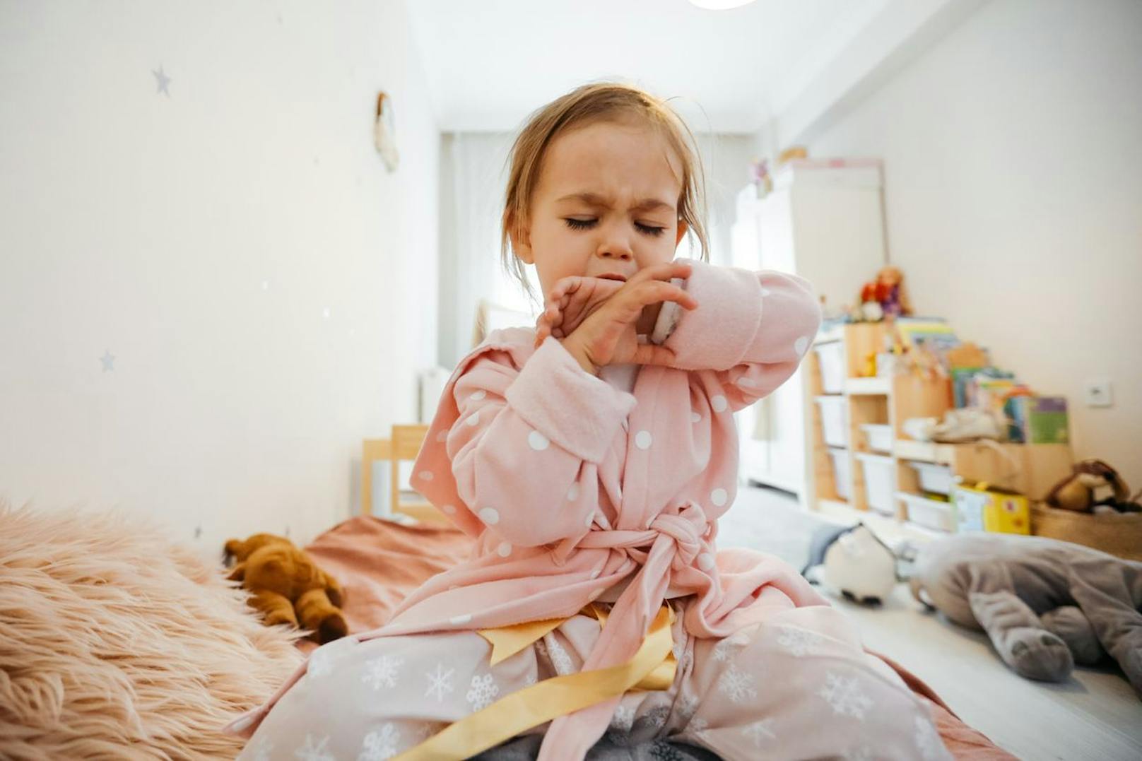 Kleine Kinder haben mit starker Atemnot zu kämpfen.