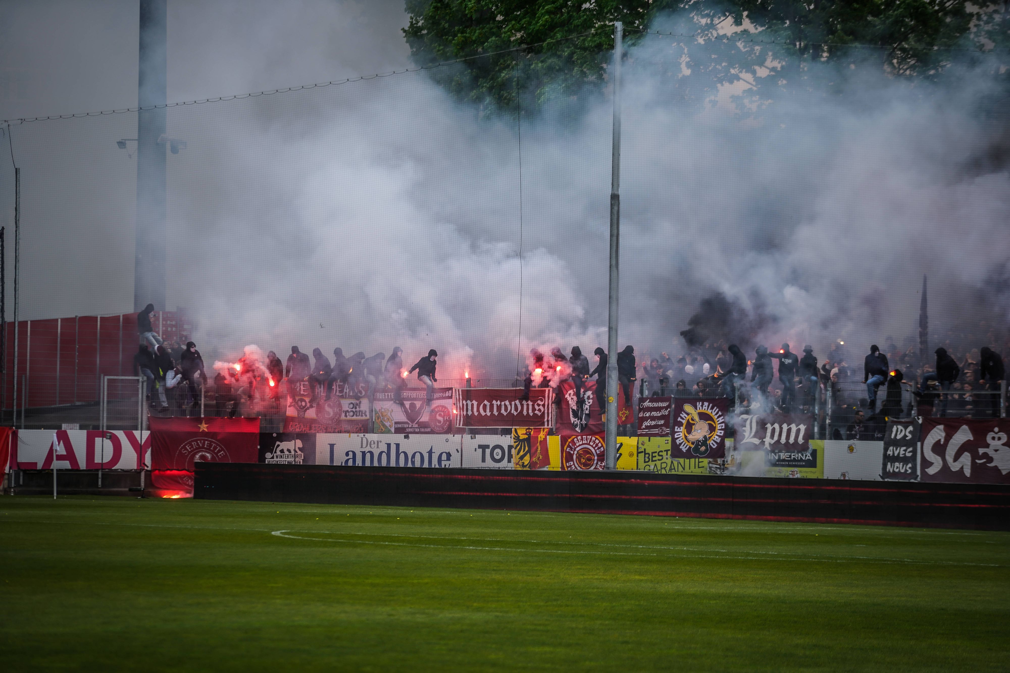 Die Fans von Servette Genf sorgten für einen Eklat.