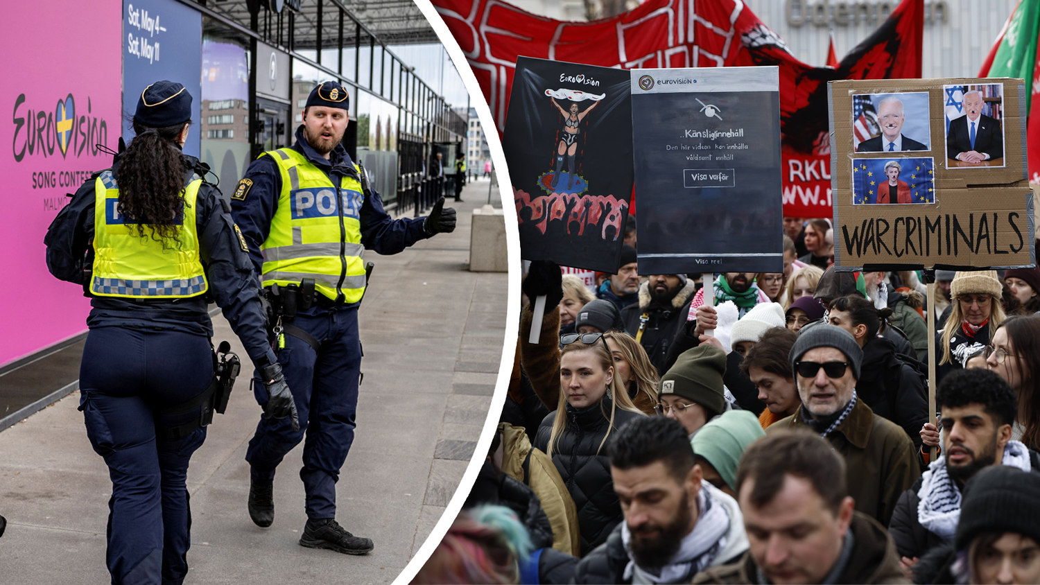 Wegen der ESC-Teilnahme von Israel ist die Lage in Malmö angespannt.