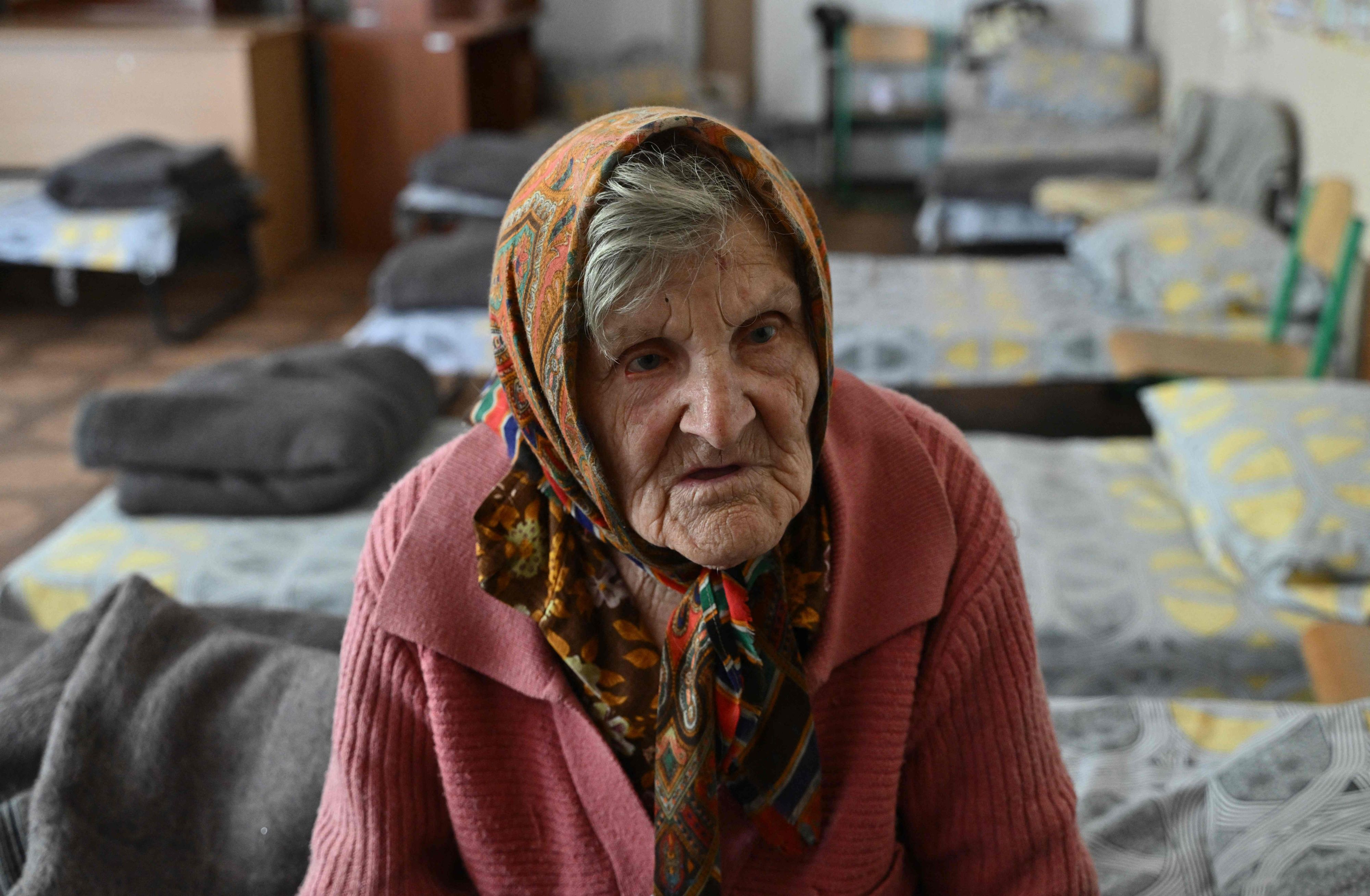 Die 97-jährige Lydia Lominowska flüchtete zu Fuß vor den russischen Angreifern. 