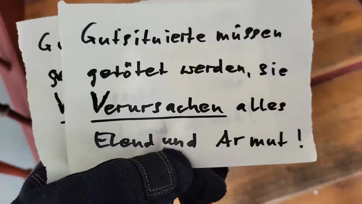 Heute.at - Skandal-Zettel: Gutsituierte müssen getötet werden