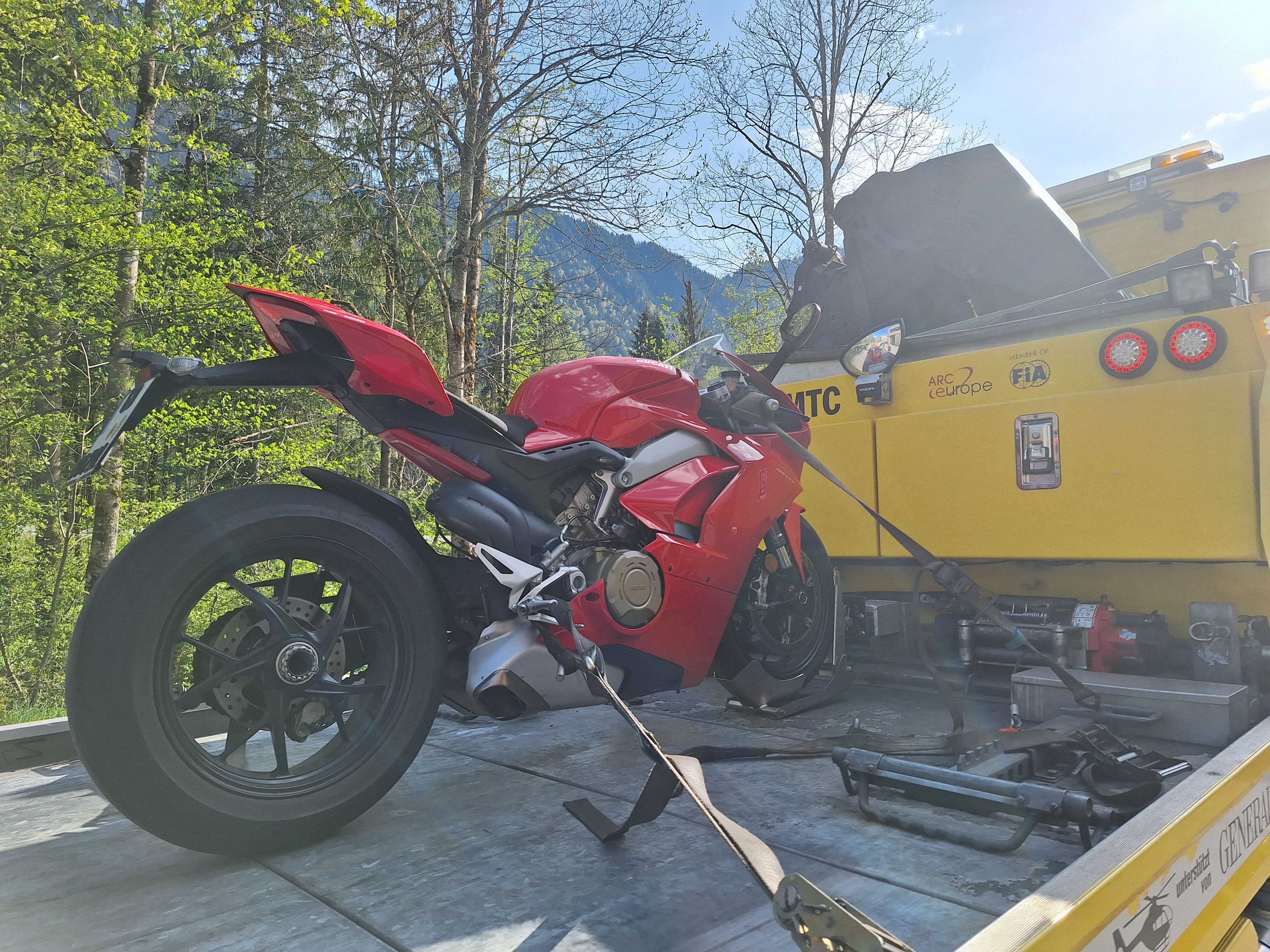 Das Bike wurde von der Polizei beschlagnahmt.