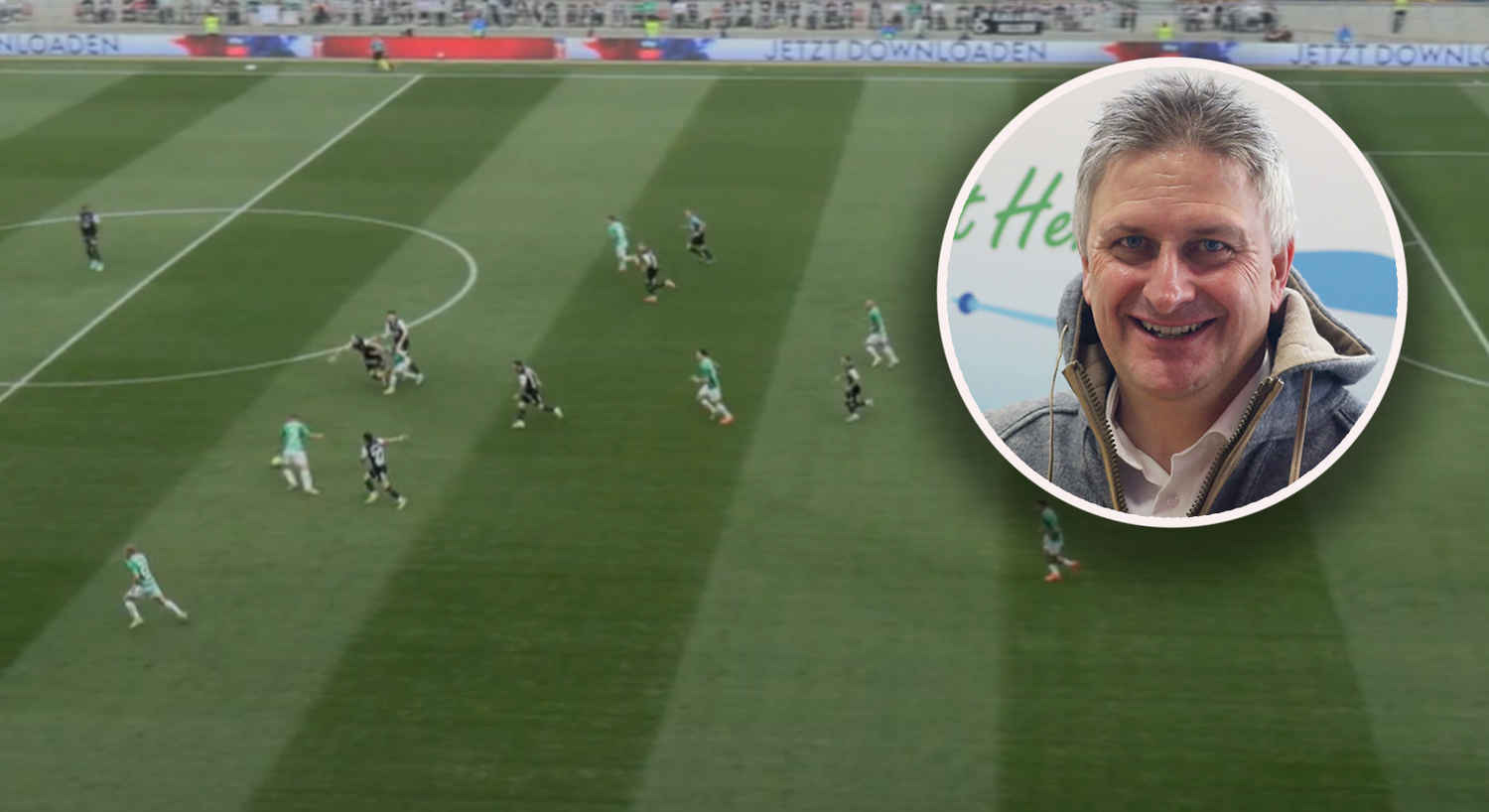 ORF-Regisseur Michael Kögler setzte im ÖFB-Cupfinale auf eine seitlich mitfahrende Camcat. 