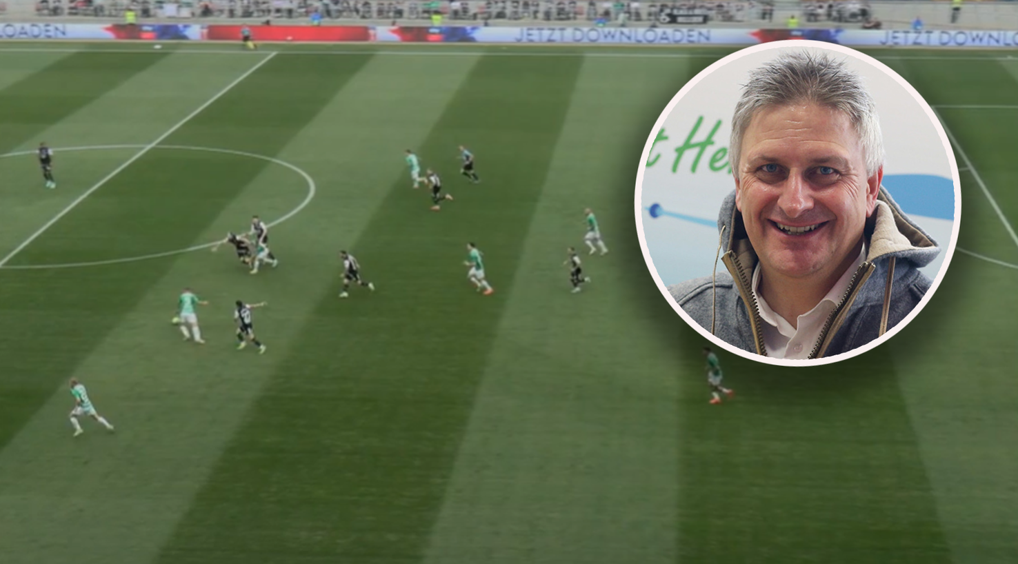 ORF-Regisseur Michael Kögler setzte im ÖFB-Cupfinale auf eine seitlich mitfahrende Camcat. 