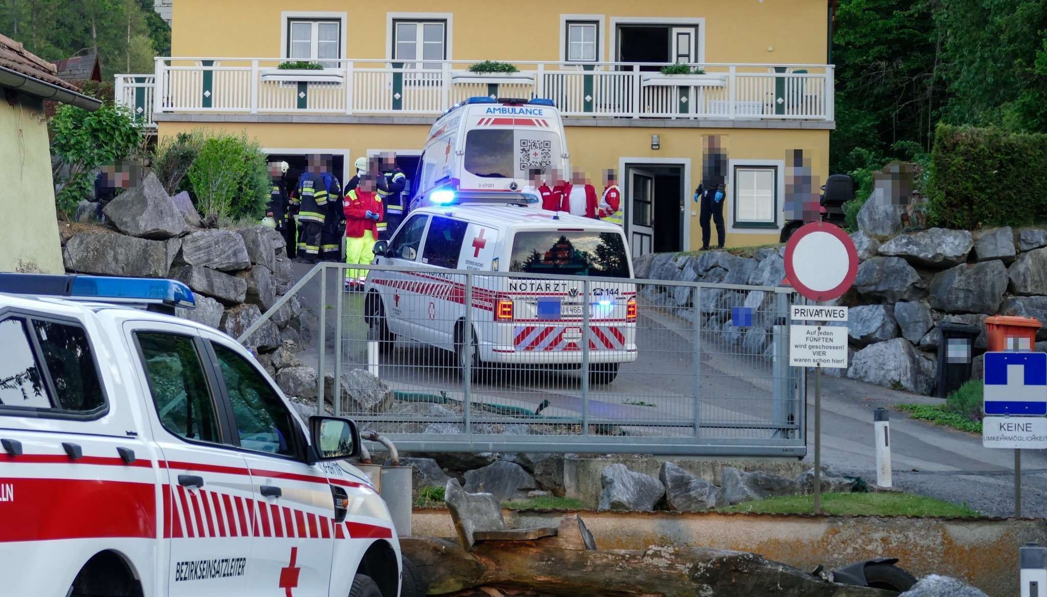 Explosion in Garage: Mann per Heli ins Spital