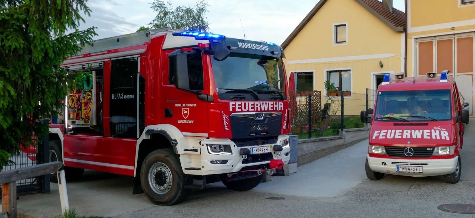 Explosion in Garage: Mann per Heli ins Spital