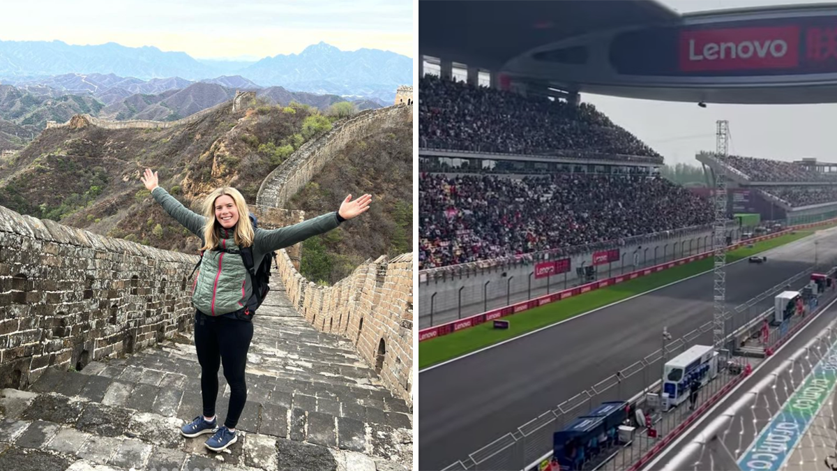 Katharina Liensberger lässt ihre Fans an ihrem China-Urlaub teilhaben.