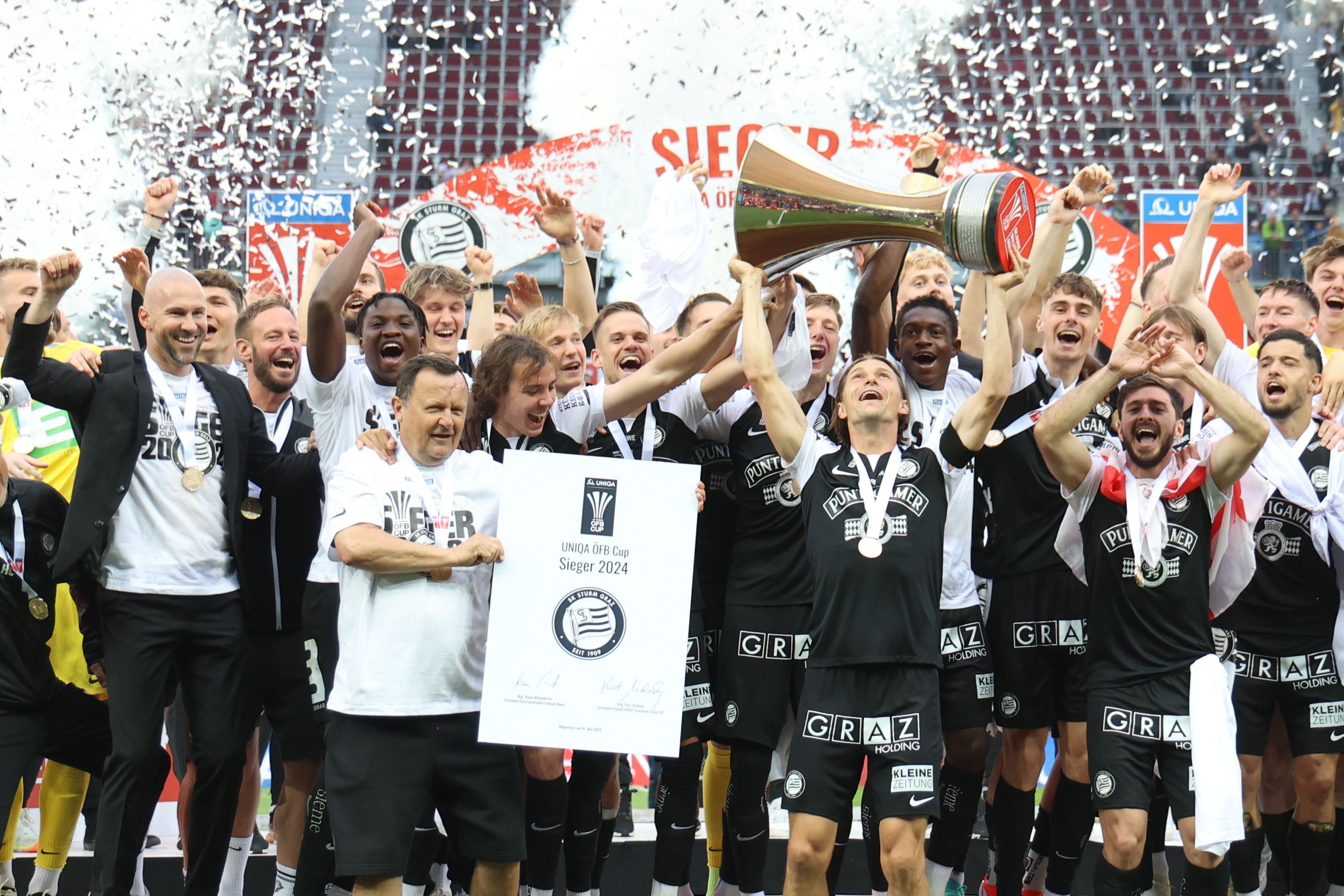 Am Sonntag wartet Hartberg im Meisterkampf auf Sturm.