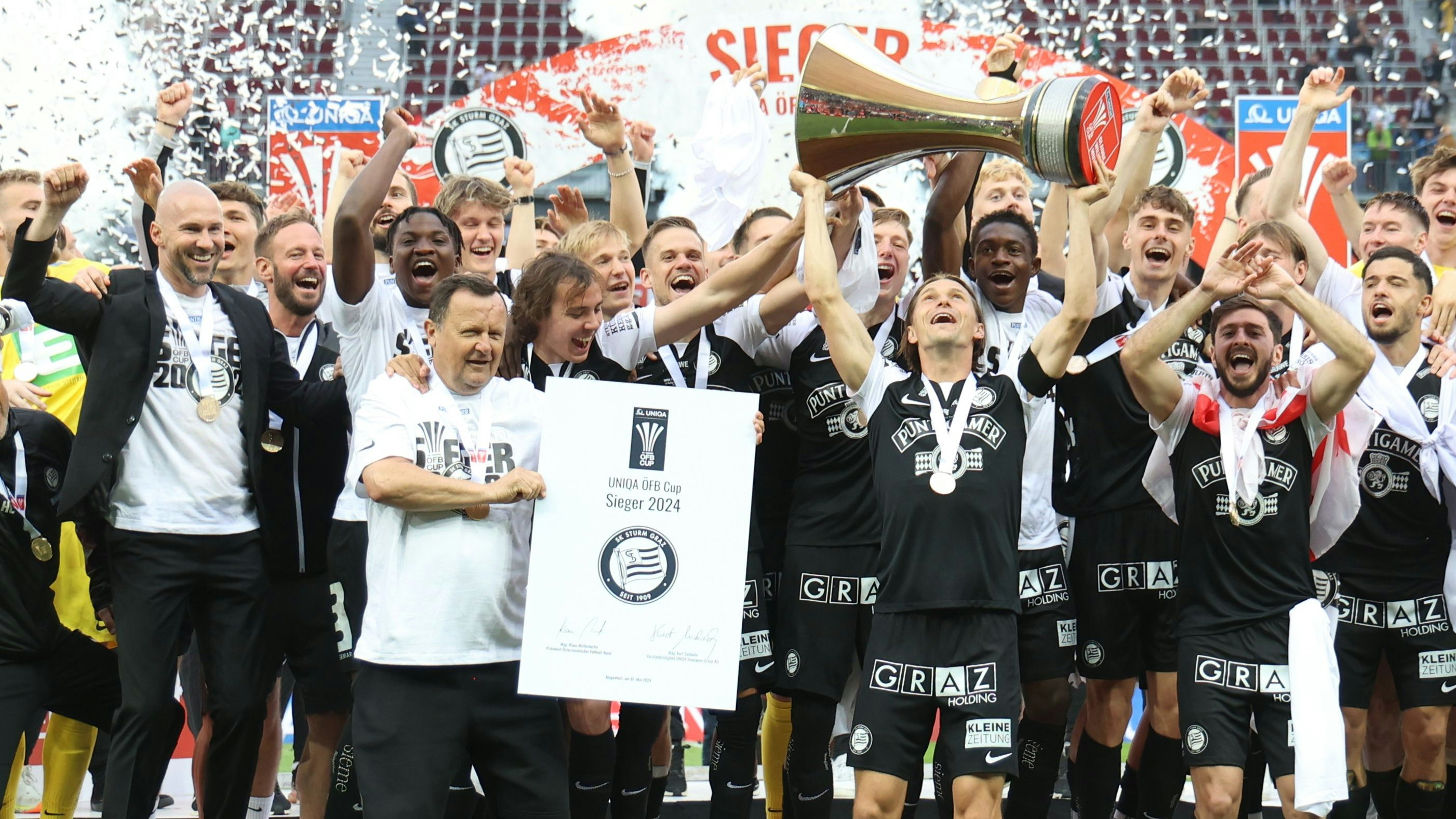 Am Sonntag wartet Hartberg im Meisterkampf auf Sturm.