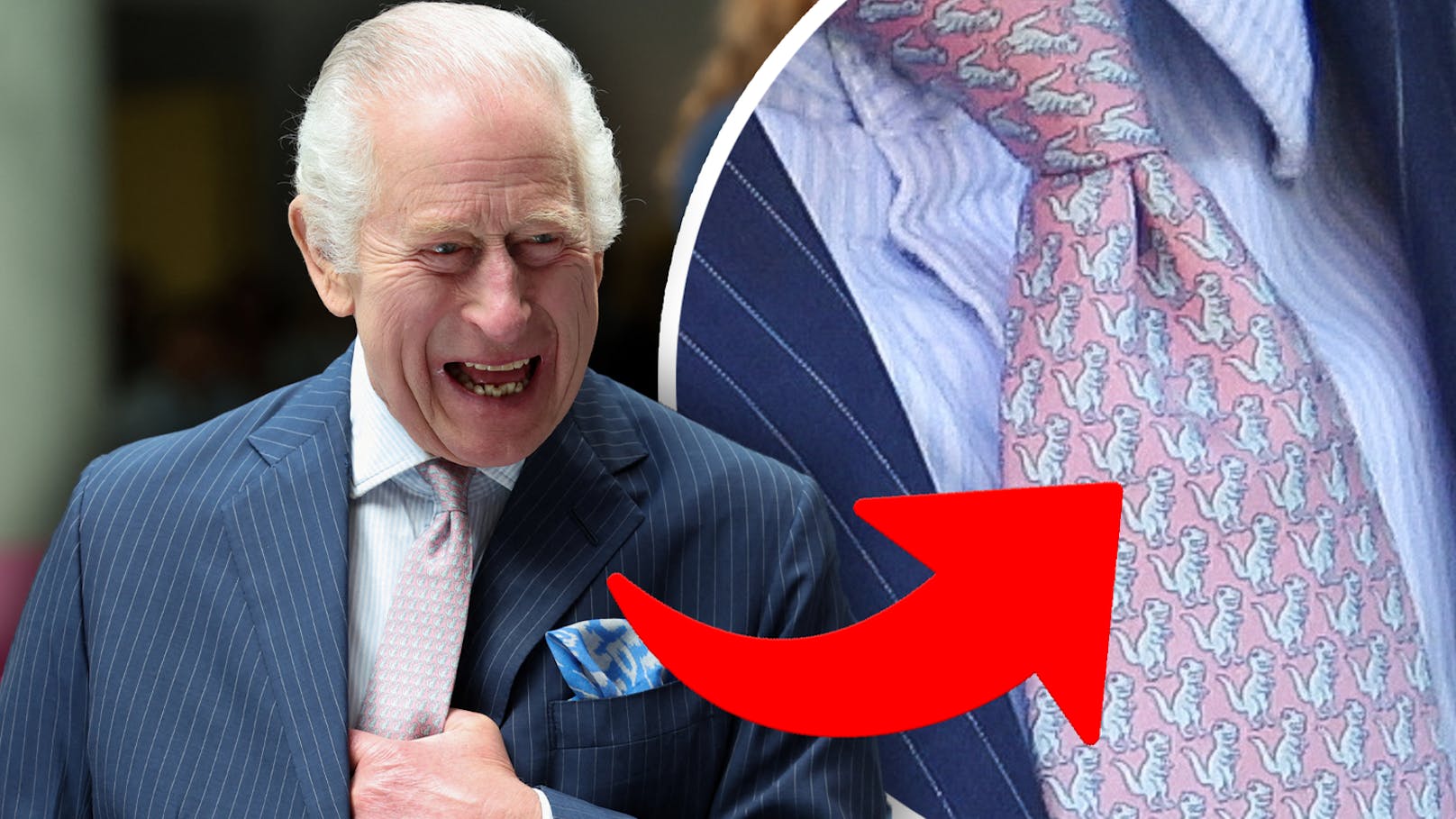 König Charles: Botschaft hinter seiner Dino-Krawatte
