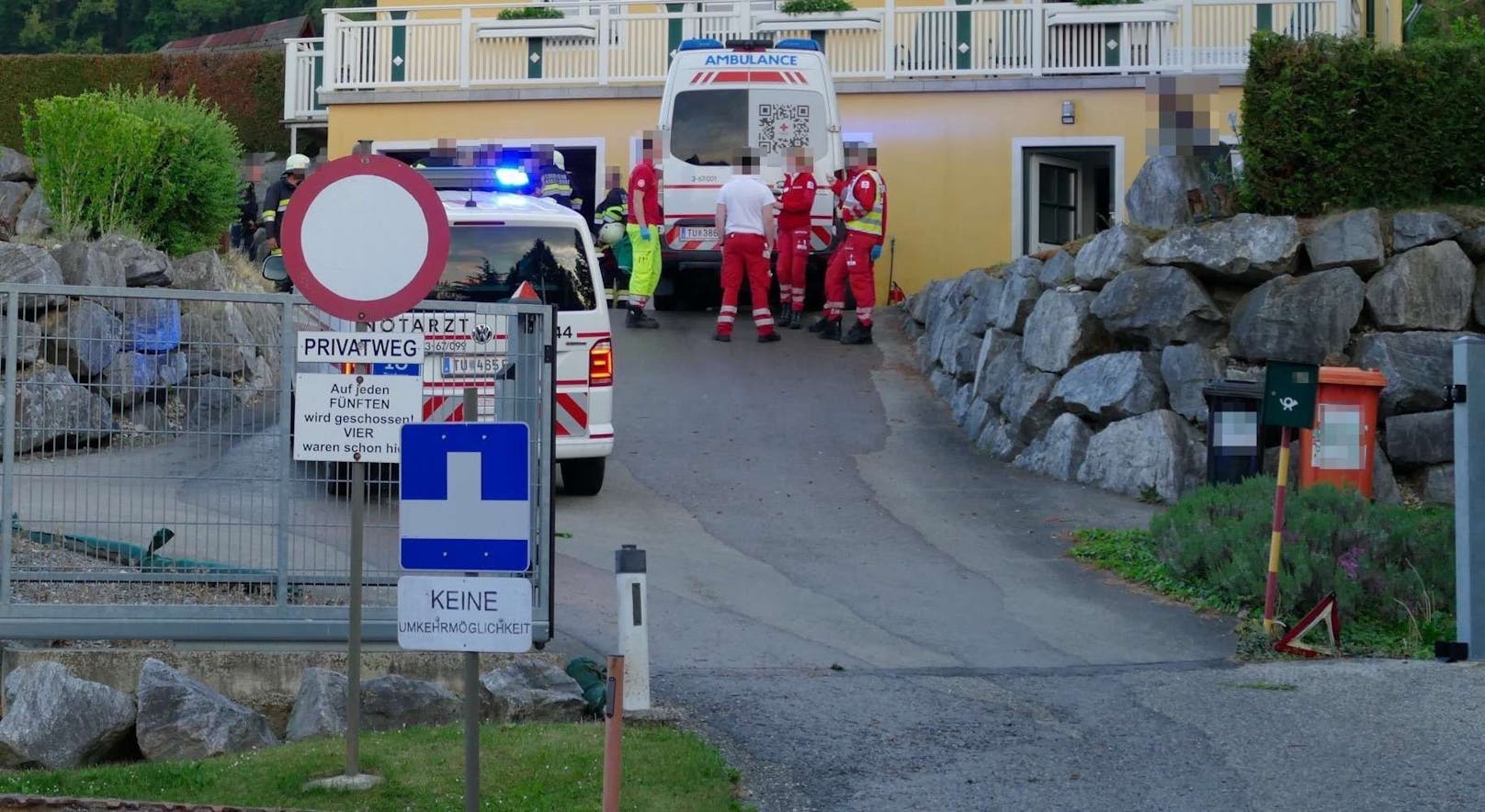 Explosion in Garage: Mann per Heli ins Spital