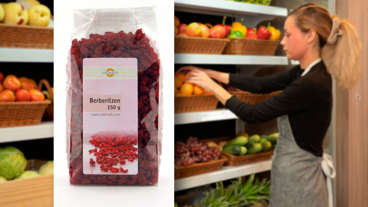 Eine Charge der 150g Packungen Berberitzen von Vollkraft wird zurückgerufen.