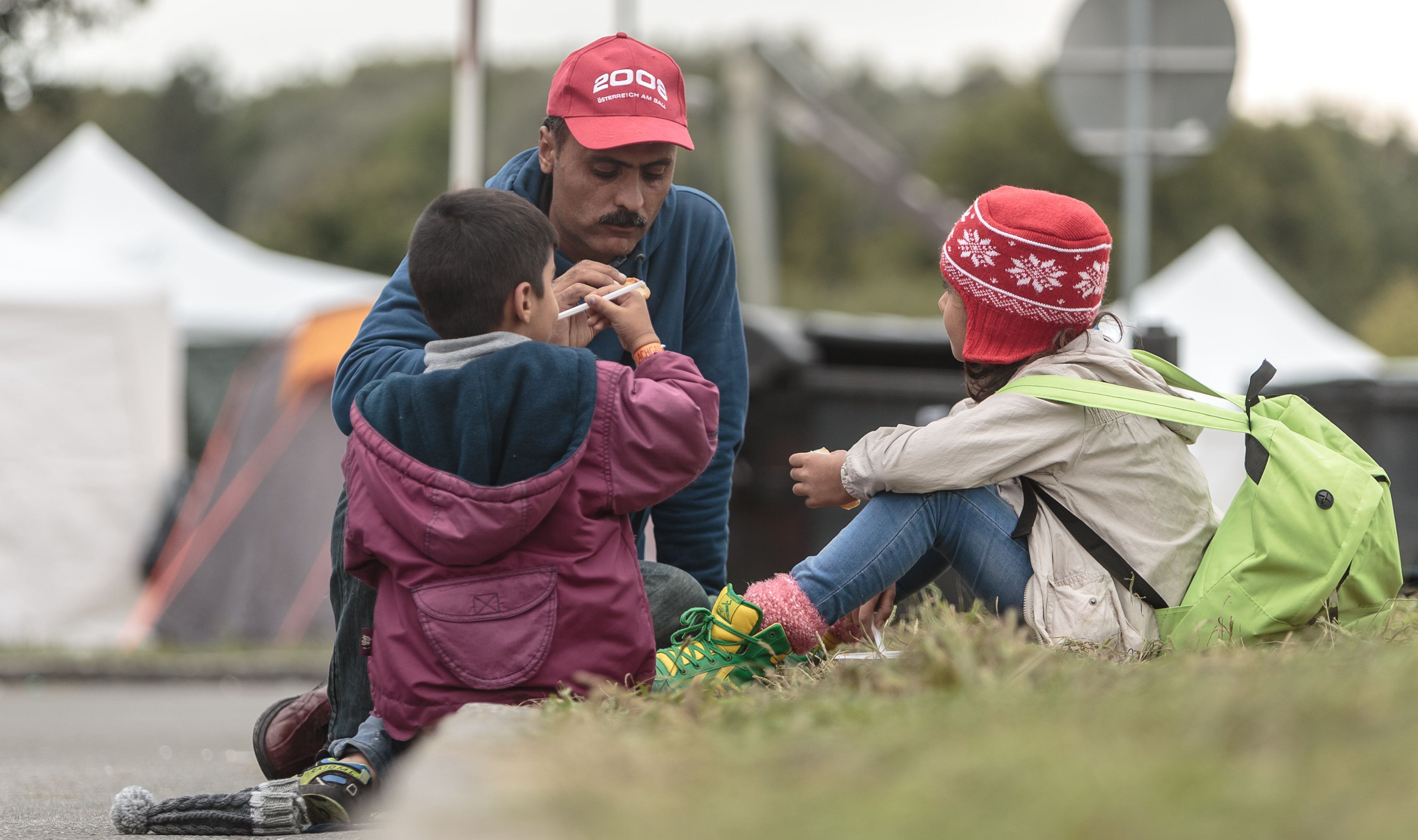 Flüchtlinge an der Grenze zu Deutschland in Salzburg. (Archivfoto)
