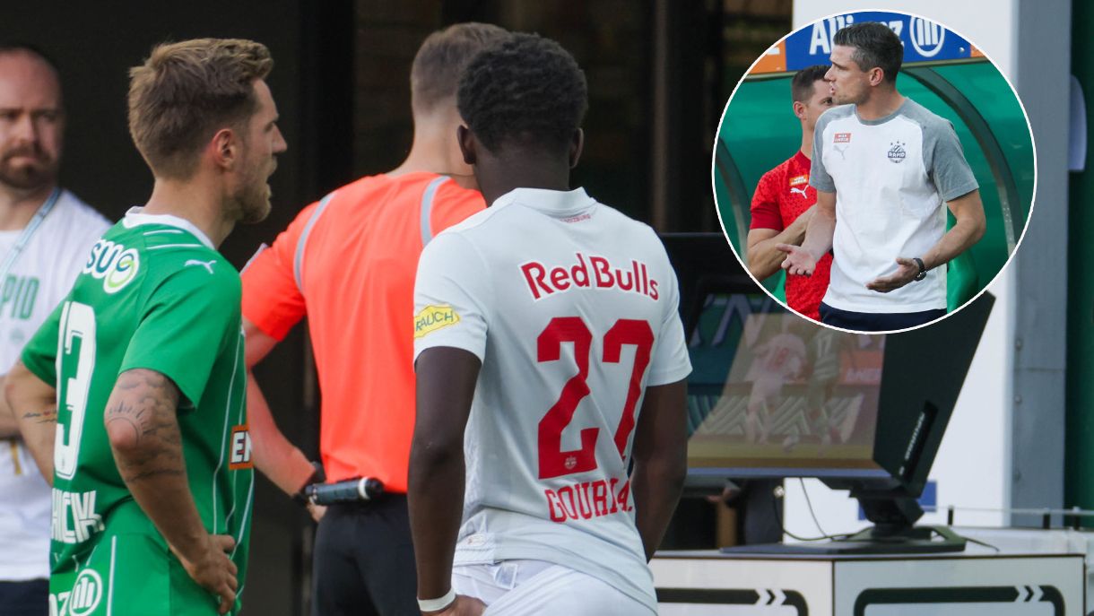 Rapid gegen Salzburg – der VAR-Monitor lief heiß.