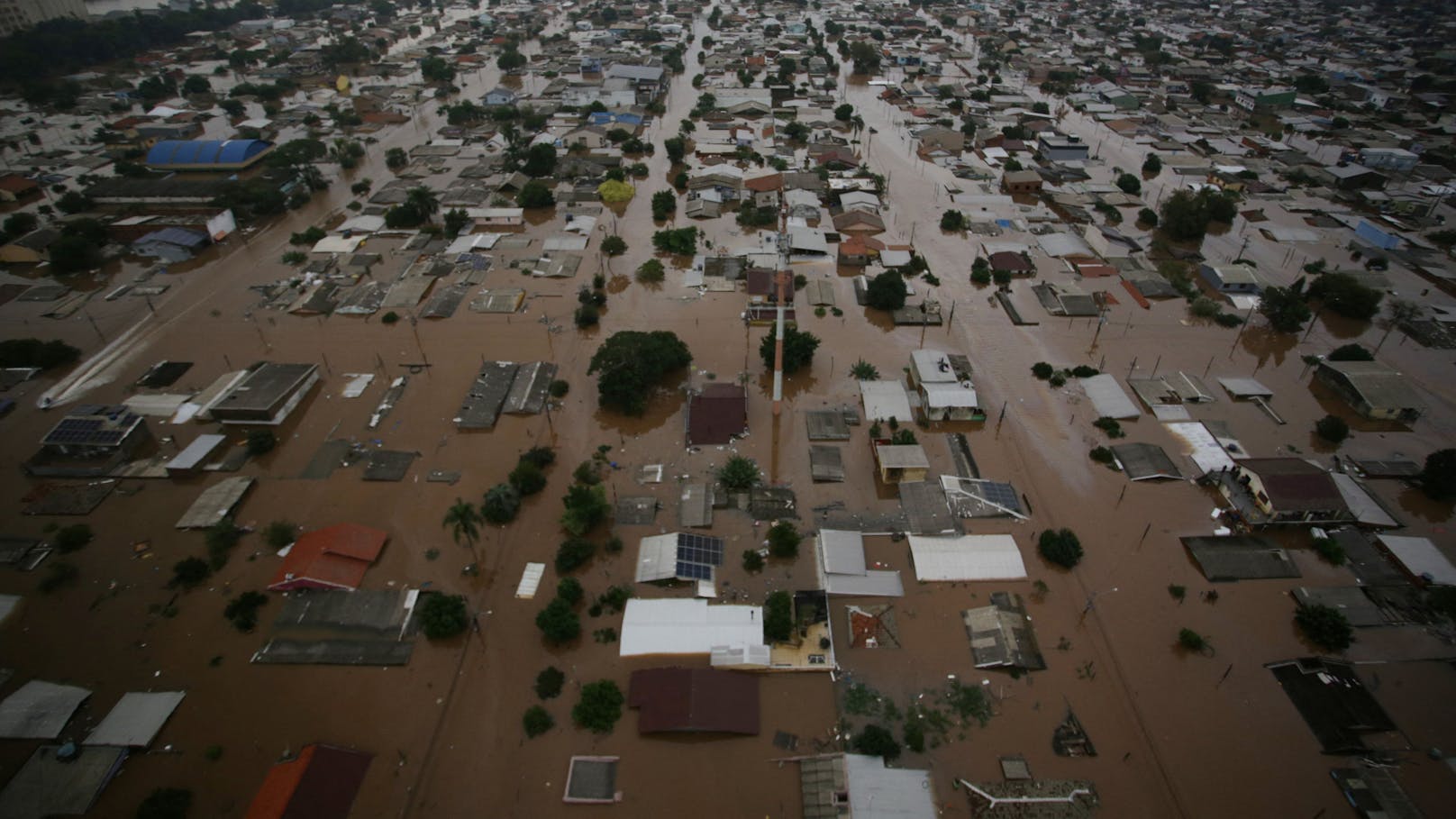 Teile der Stadt Canoas müssen schwere Schäden nach den Fluten hinnehmen.