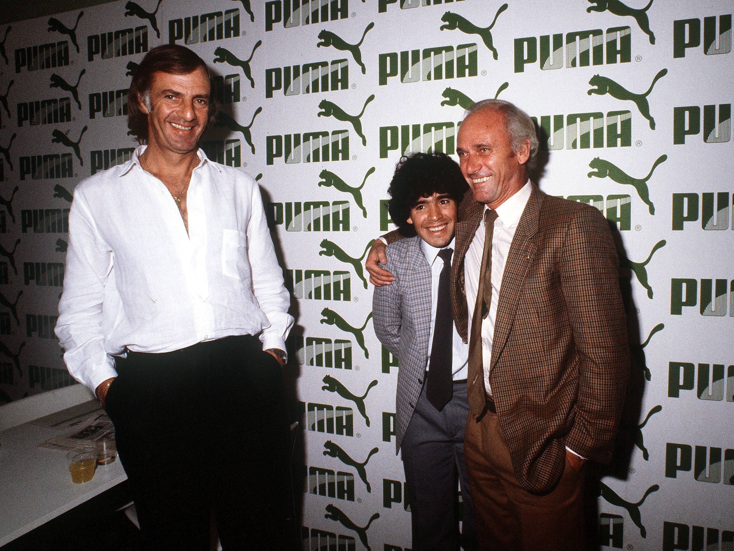 Menotti mit Maradona und Lattek