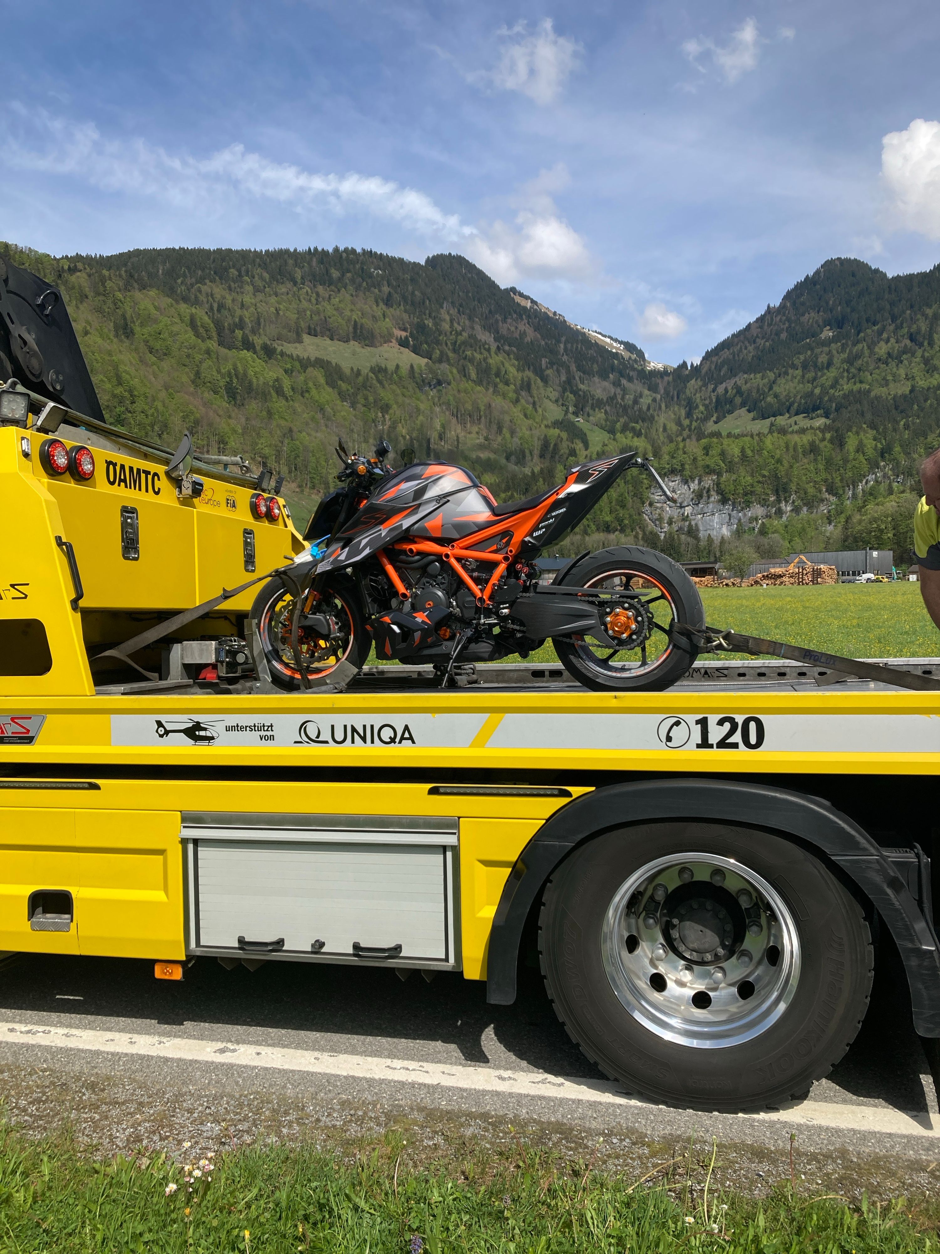 Das Bike wurde von der Polizei beschlagnahmt.