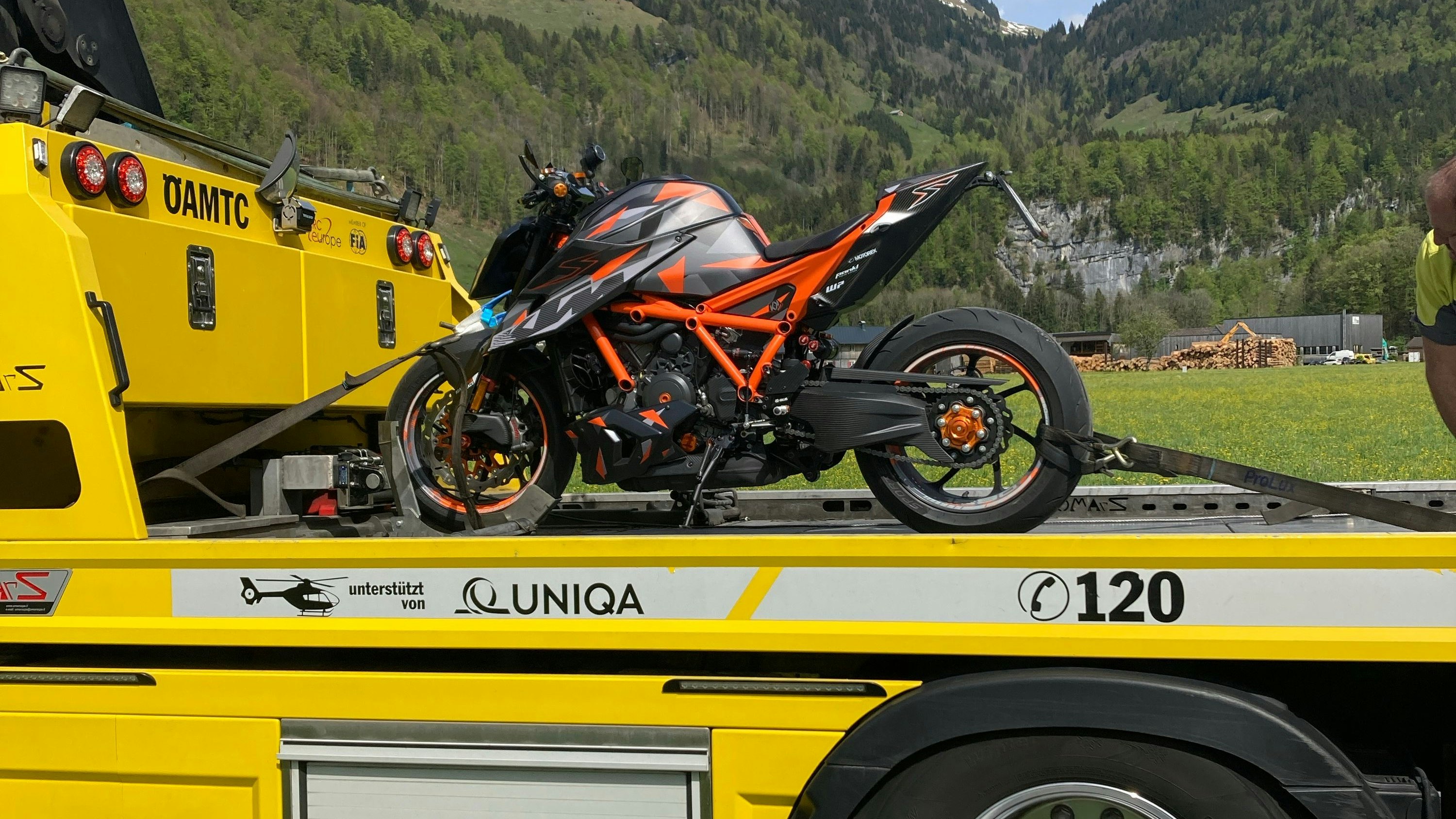 Das Bike wurde von der Polizei beschlagnahmt.