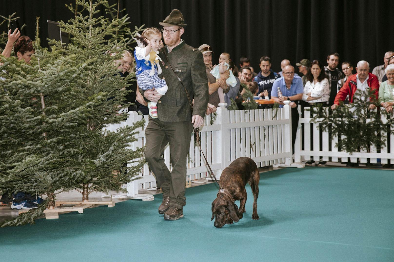 Auch Jagdhunde durften auf der Messe nicht fehlen