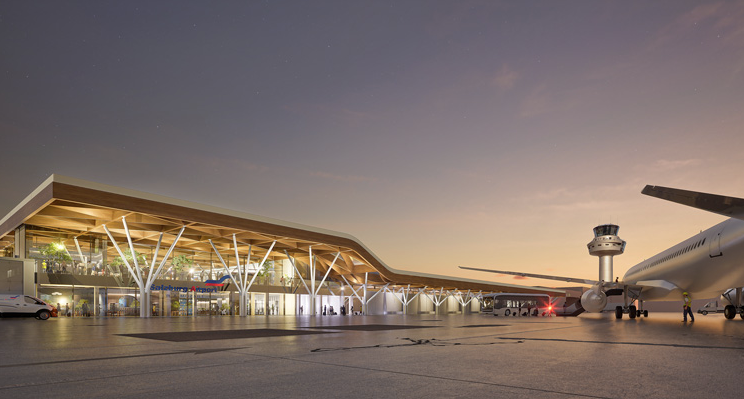 Bis 2033 soll der Flughafen Salzburg rundum erneuert werden – jetzt liegt ein Erstkonzept vor.