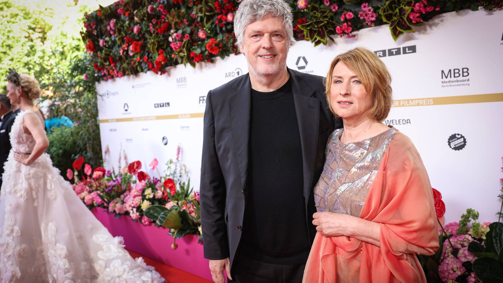 Matthias Glasner und Corinna Harfouch auf dem Roten Teppich bei der Verleihung der "Lola"-Awards in Berlin.
