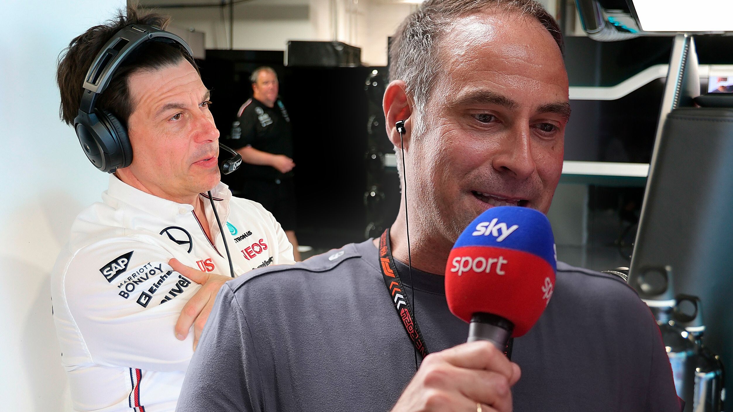 Toto Wolff und Oliver Mintzlaff.