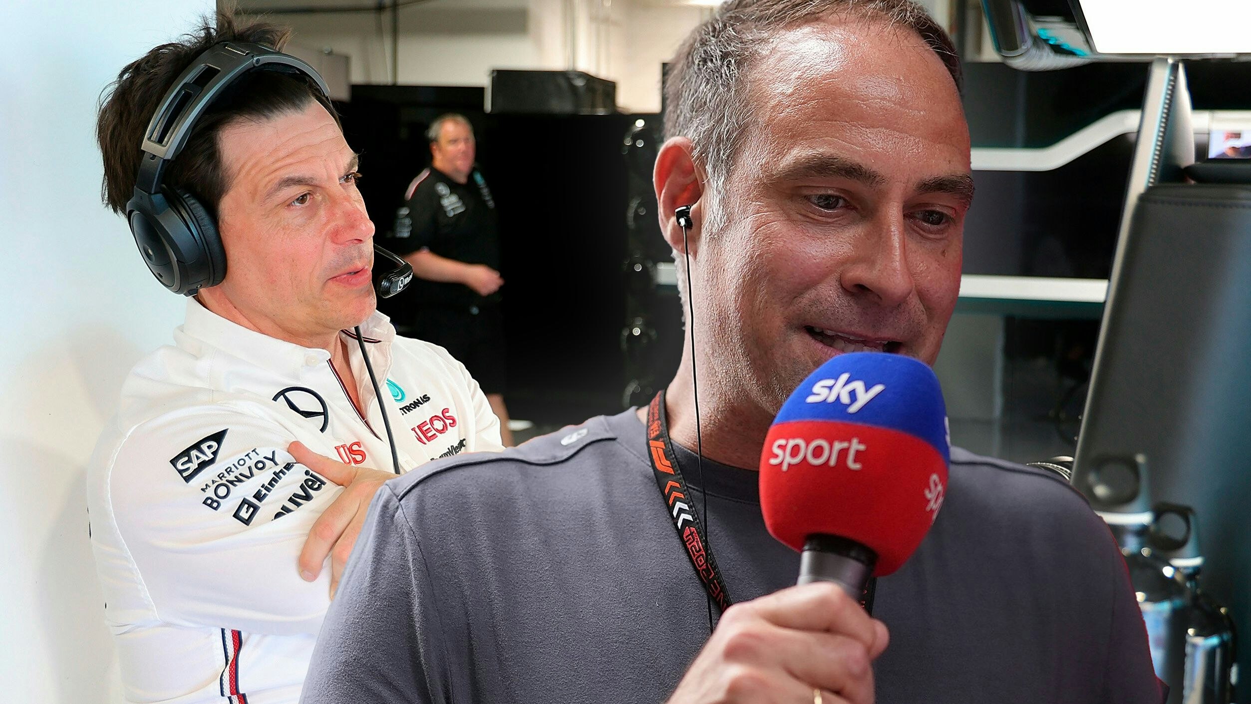 Toto Wolff und Oliver Mintzlaff.