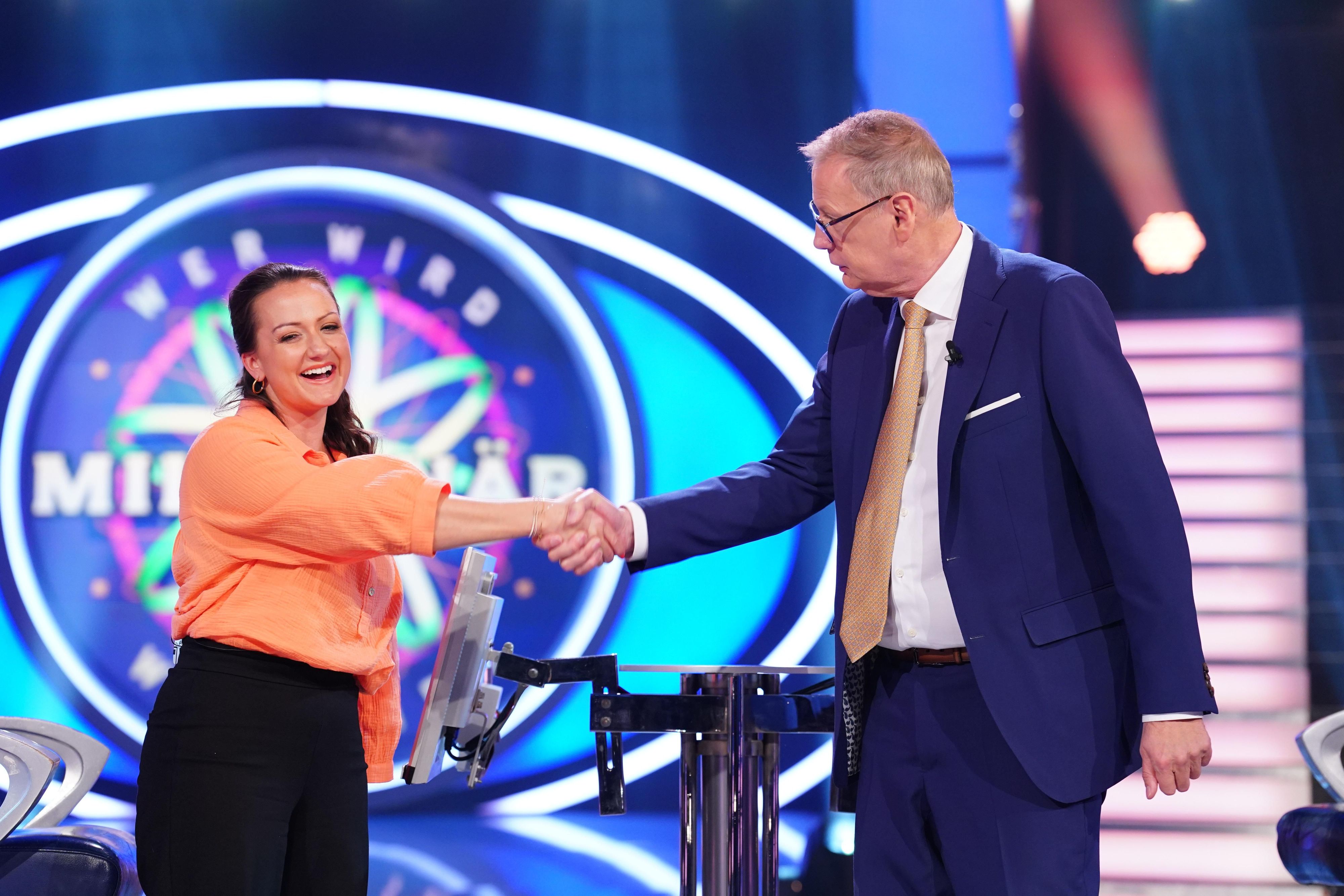 Quizmaster Günther Jauch fühlte seiner Kandidatin auf den Zahn und wollte wissen, wie ihr idealer Mann aussehen soll.