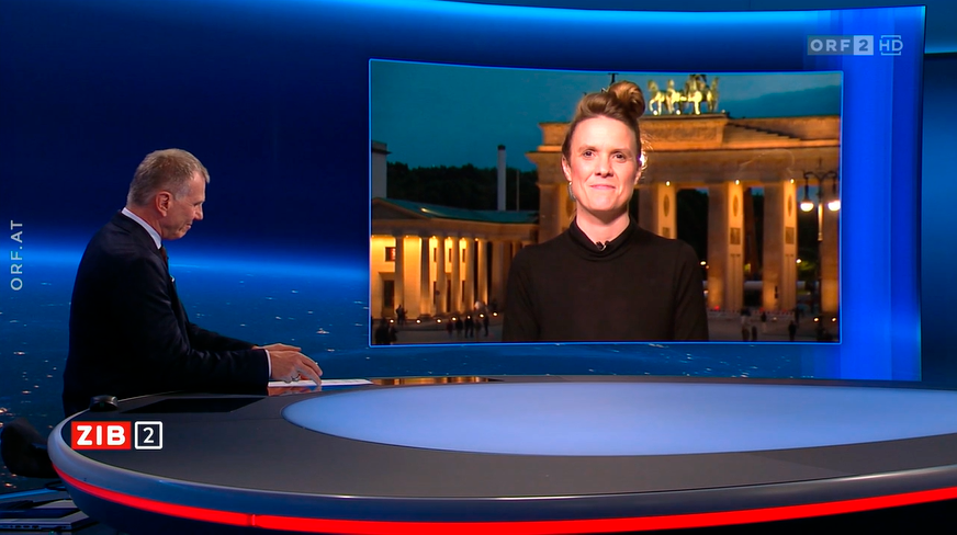 Die EU-weite Spitzenkandidatin der Grünen, Terry Reintke, war am 7. Mai 2024 zu Gast in der ZiB2 mit Armin Wolf zu Gast.