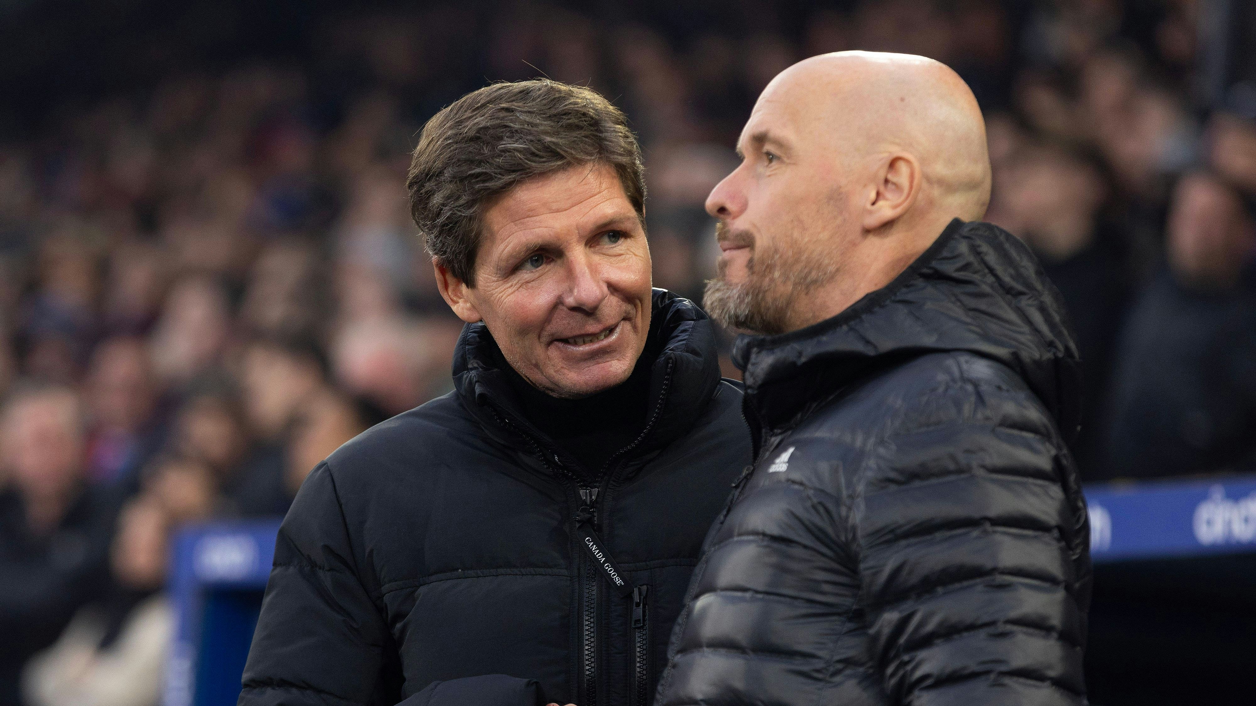 Oliver Glasner und Erik ten Hag.