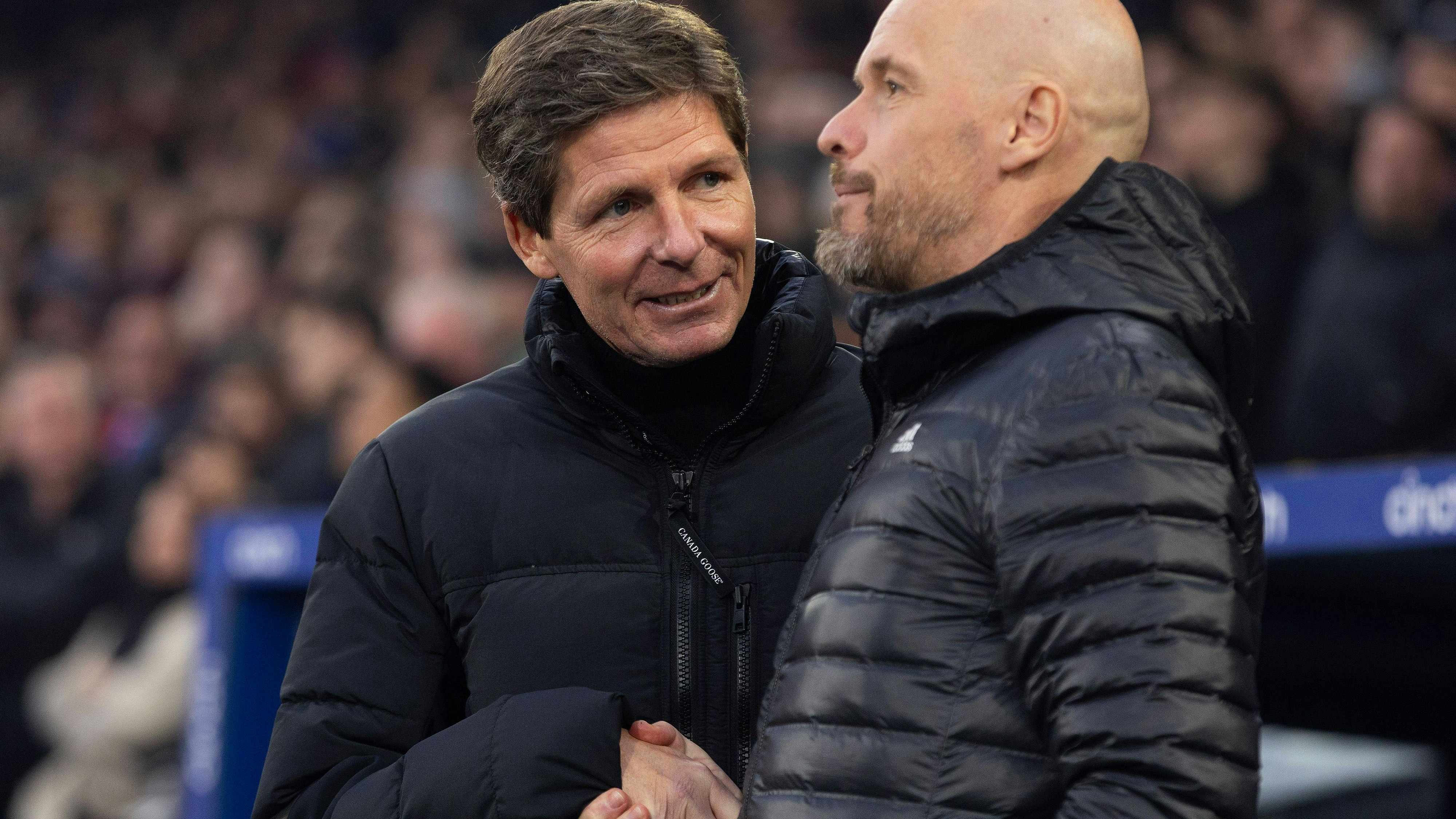 Oliver Glasner und Erik ten Hag.