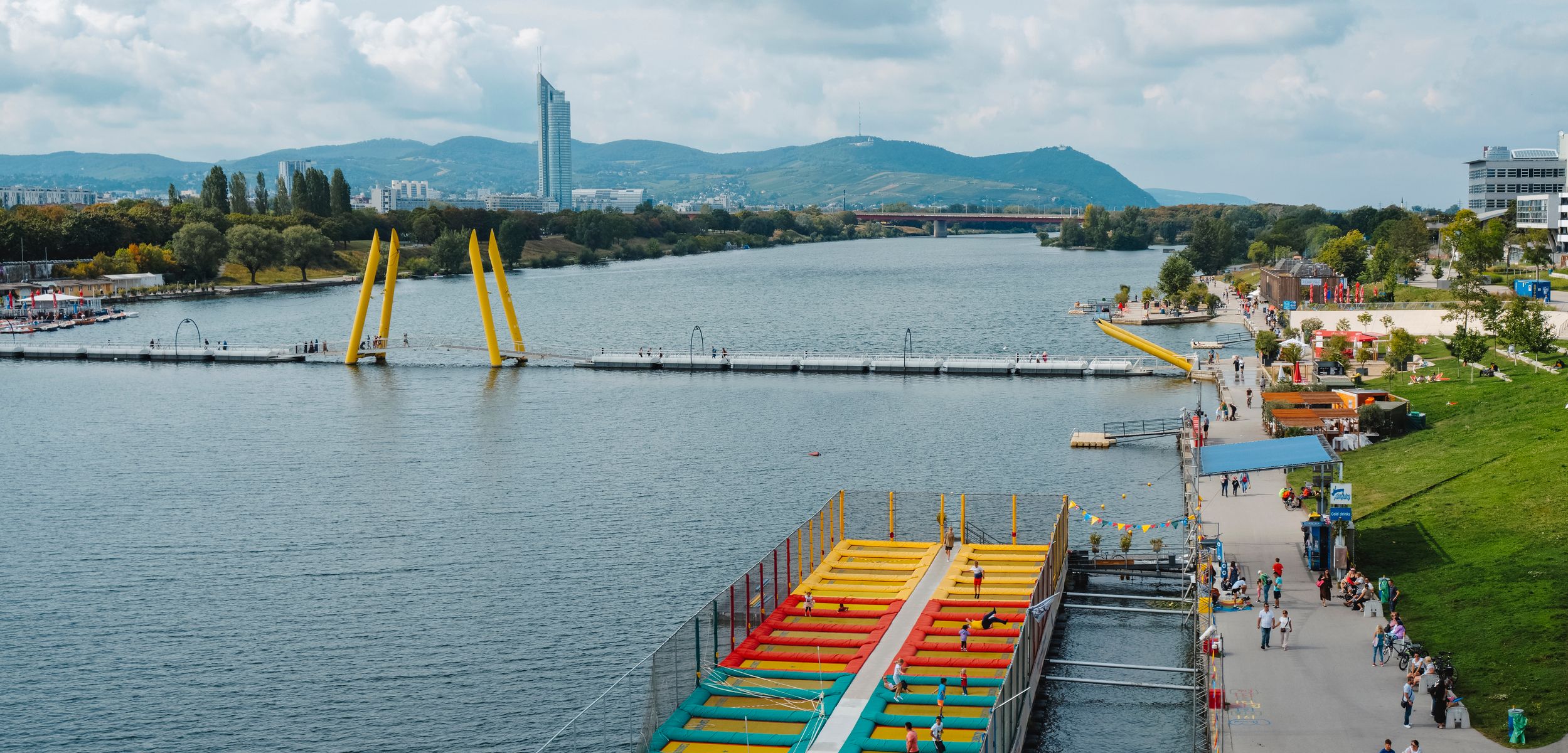 Copa-Beach in Wien. Ab Donnerstag wird das Wetter wieder sommerlich, so UBIMET-Experten.
