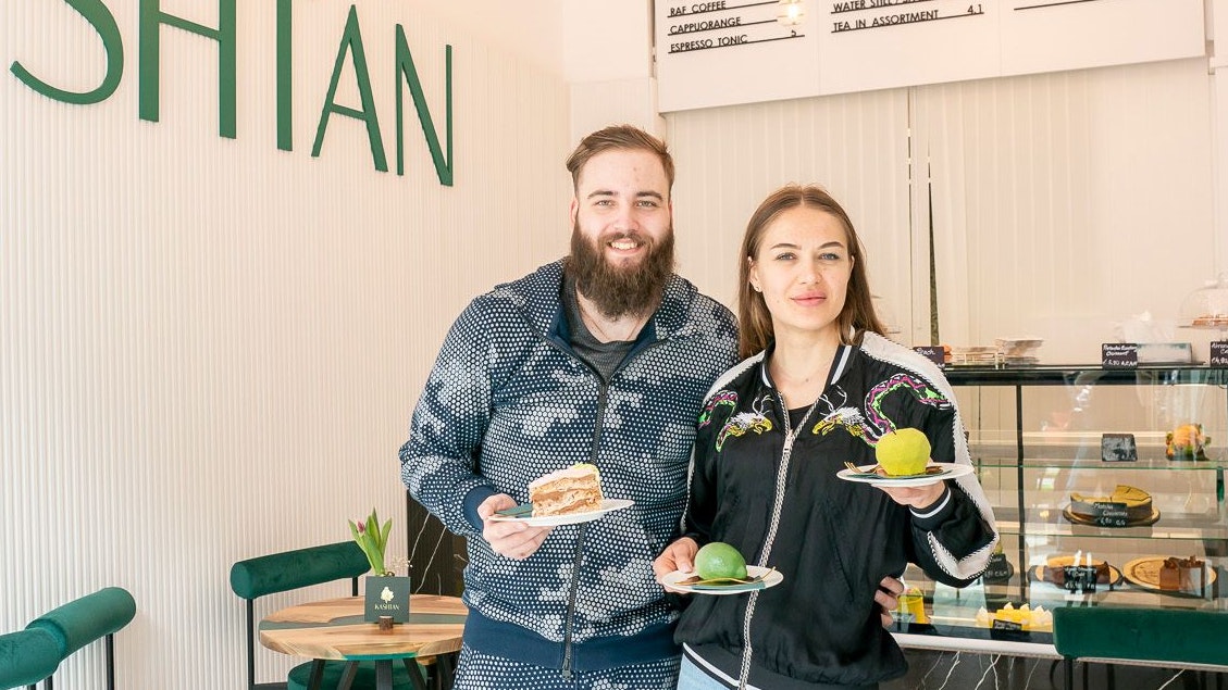 Kashtanbetreiber Alexey (24) und Tetiana (32)