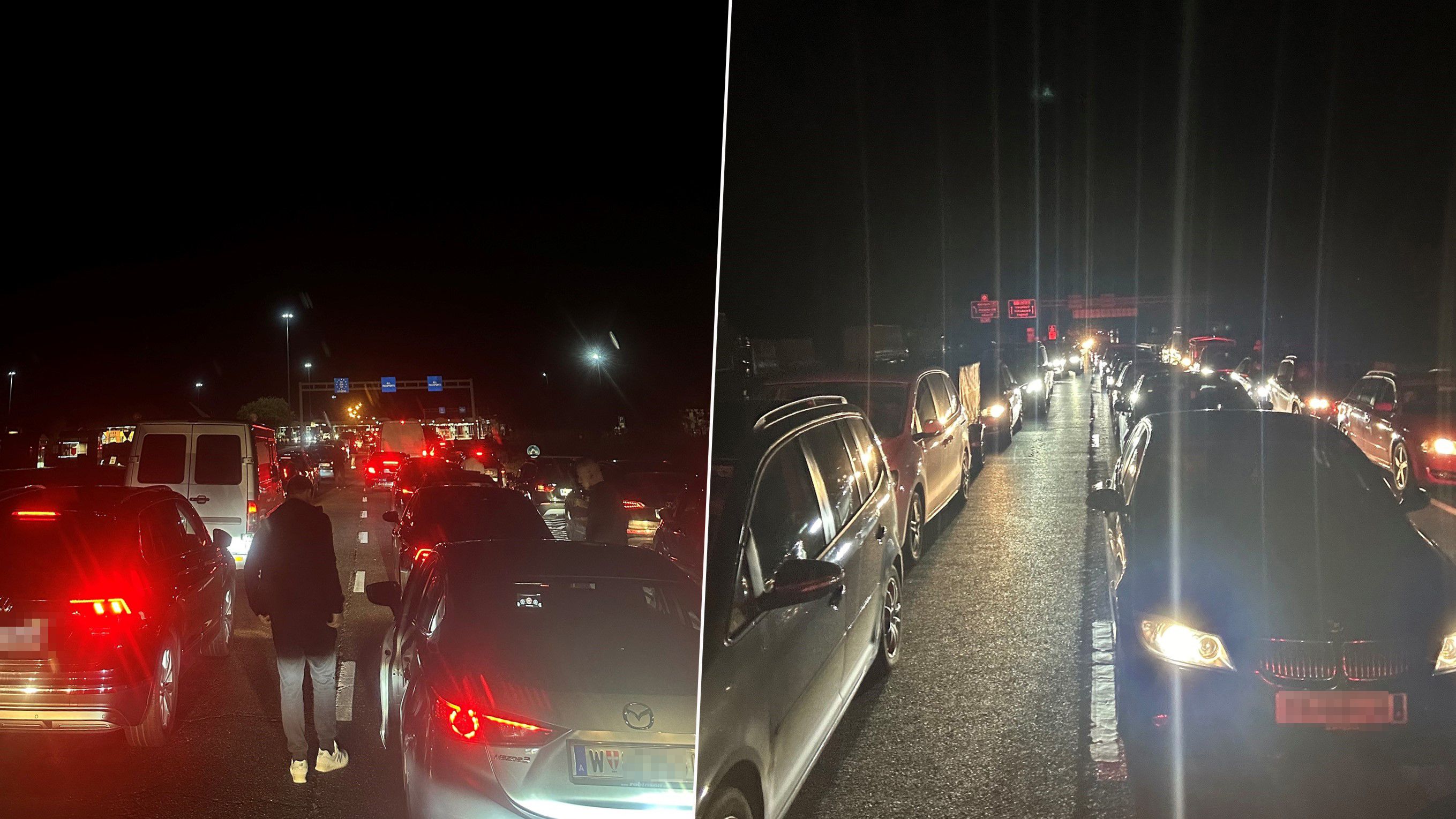 Nach Mitternacht ging an dieser Grenze lange gar nichts voran.