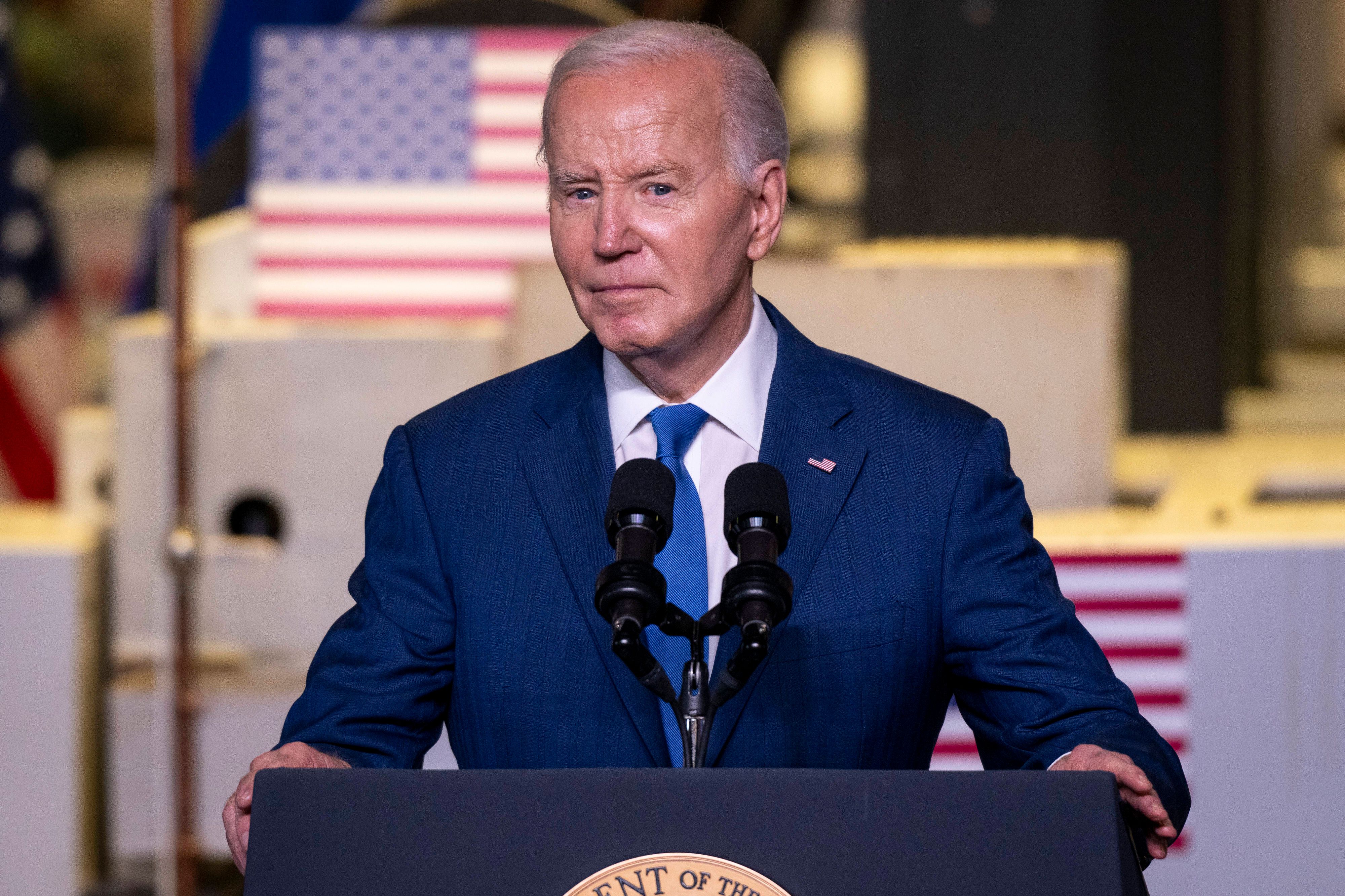 Joe Biden warnt vor einem Präsidenten Trump. 