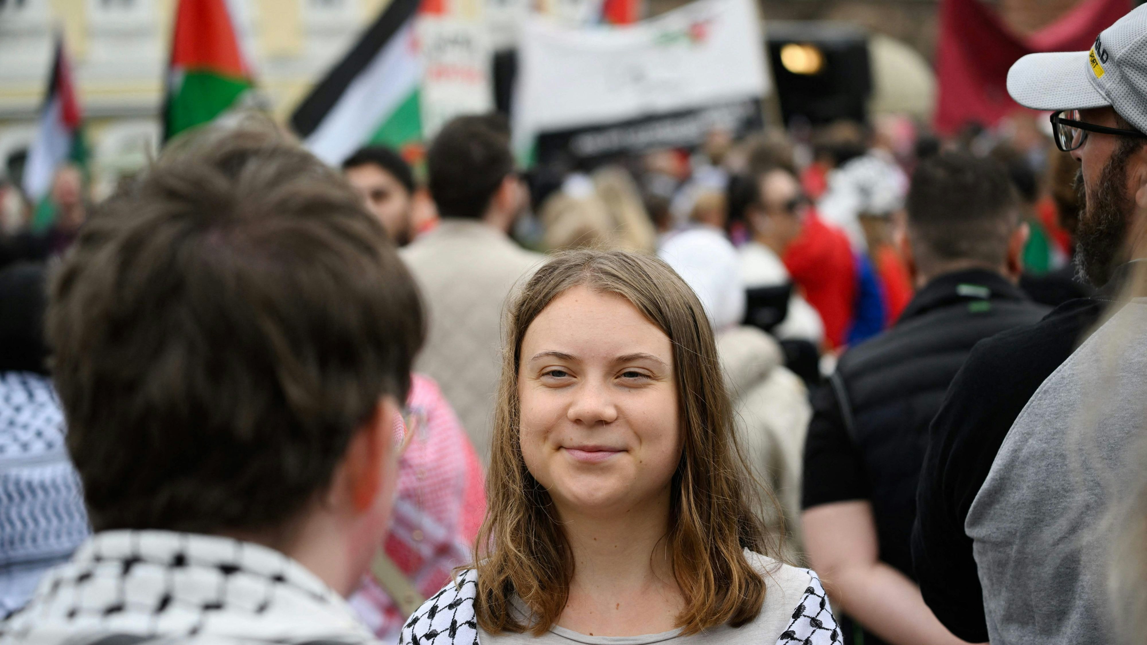 Greta Thunberg nahm an einer Demonstration im südschwedischen Malmö teil.
