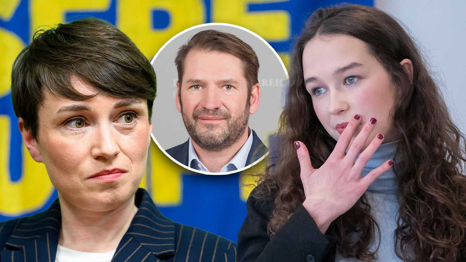 Ex-Grün-Mandatar Clemens Stammler packt jetzt in der Affäre Schilling (r.) sein Schweigen. Er kritisiert die Rolle von Klubchefin Sigrid Maurer (l.).