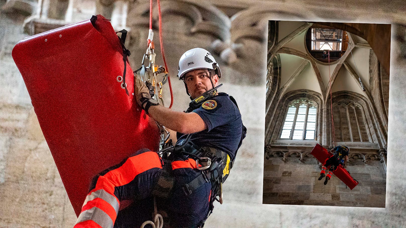 Rettungseinsatz im Turm des Wiener Stephansdoms